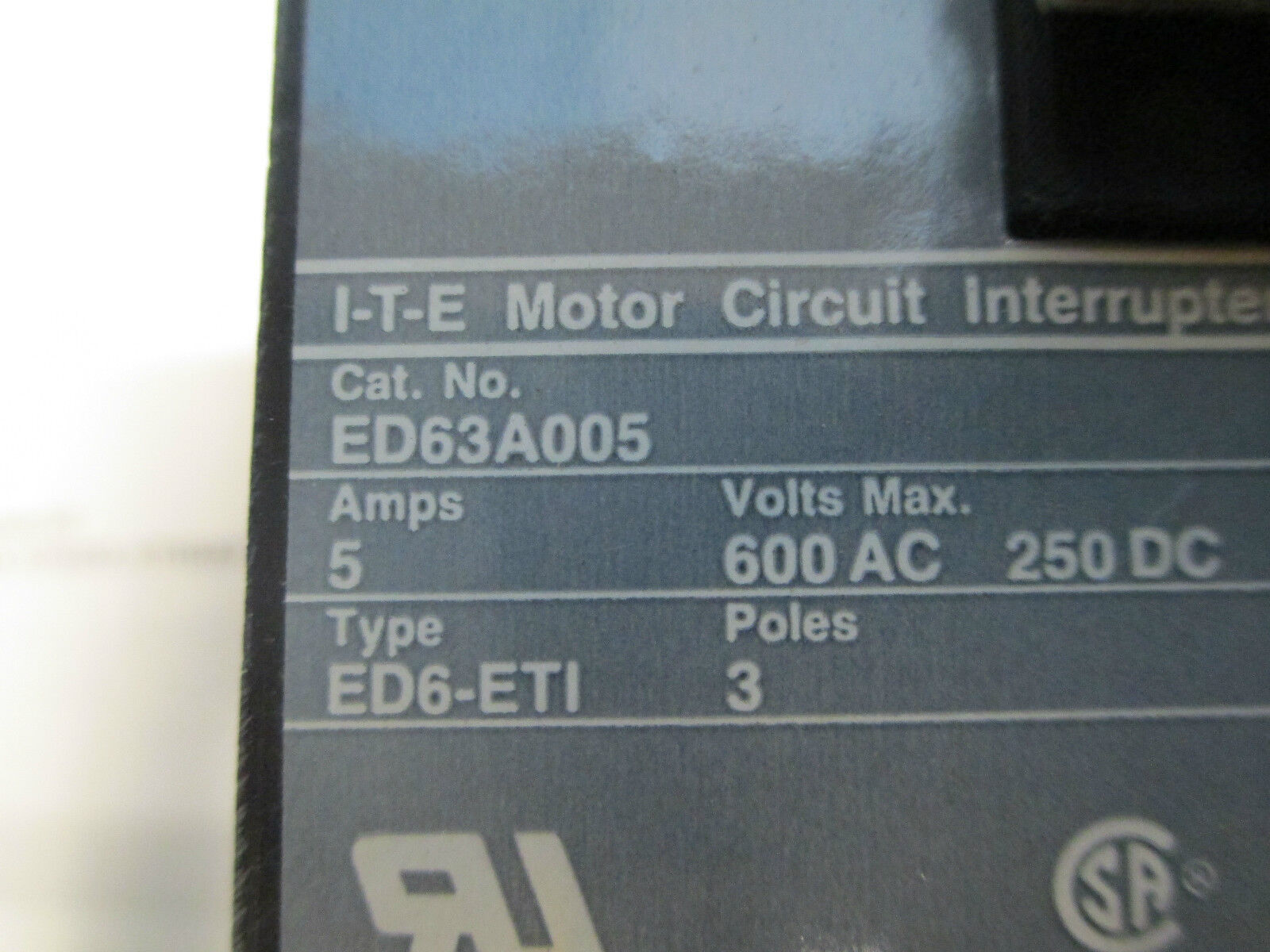 Siemens Combination Size 1 Circuit Breaker 5A 3P New Surplus