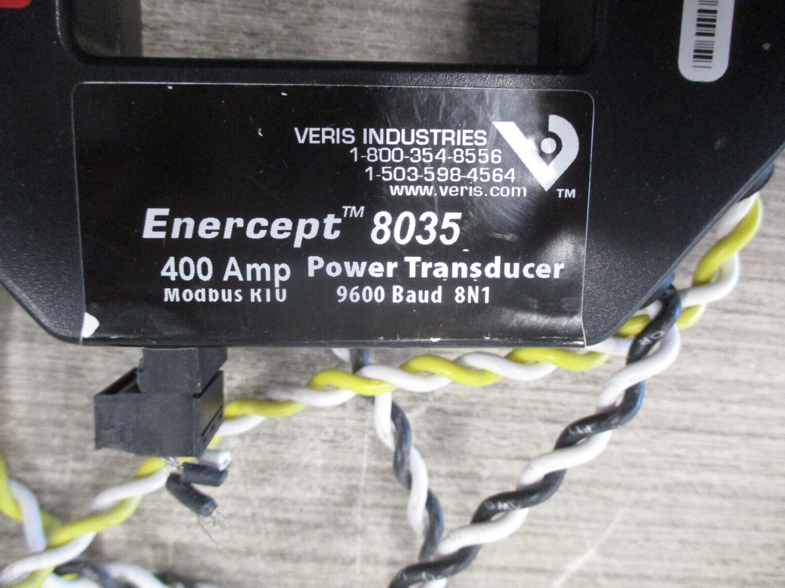 Veris Enercept 8035 Power Transducer H8035-0400-3 400A 208-480V 50/60Hz 100MA