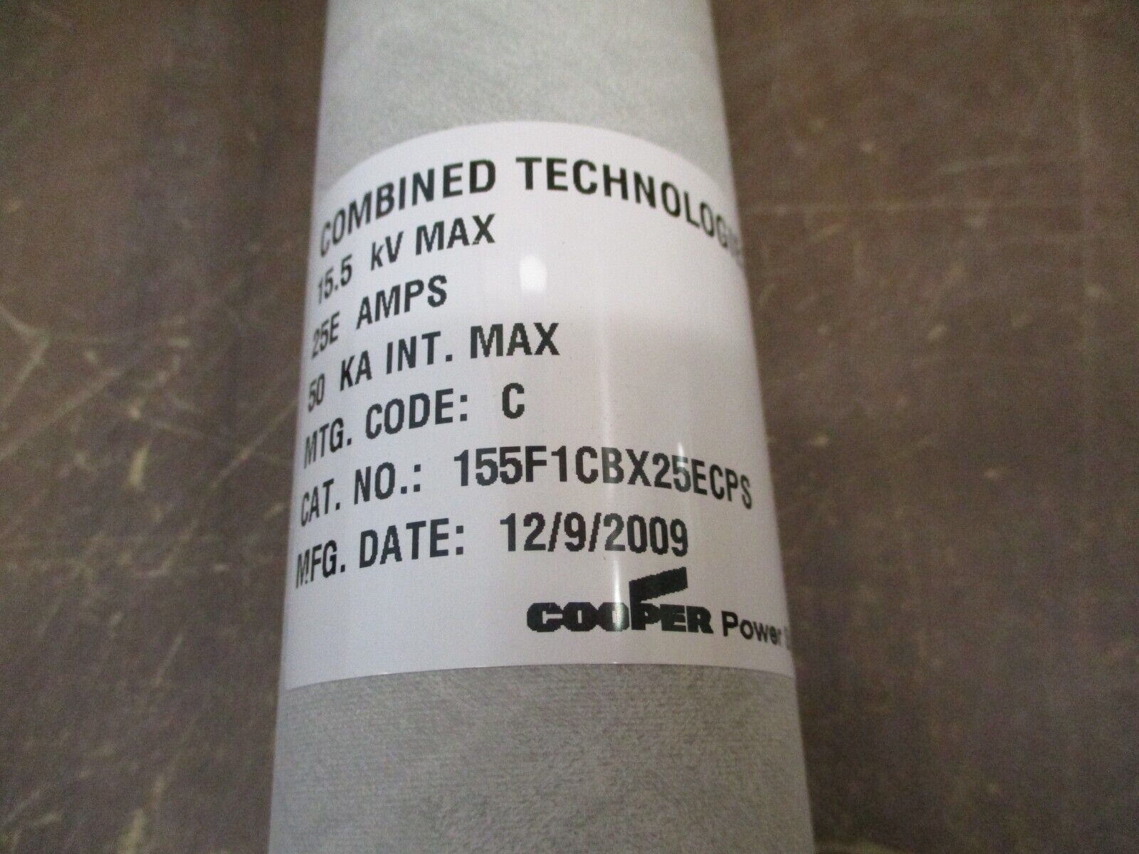 Cooper X-Limiter Fuse 155F1CBX25ECPS 25E 15.5kV New Surplus