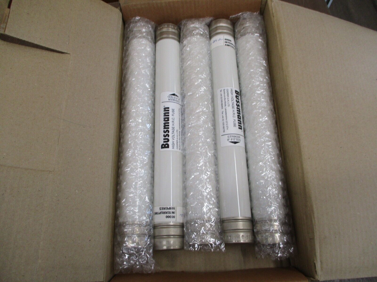 Bussmann High Voltage H.R.C. Fuse 15.5CAVH0-5E 15.5kV 0.5E *Box of 5*
