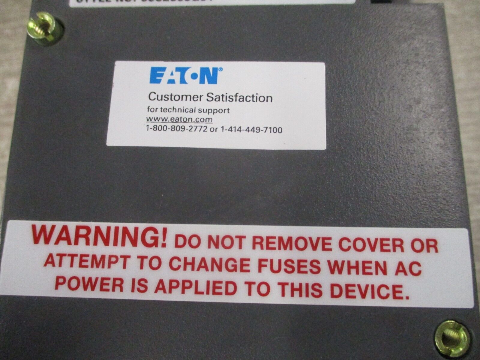 Eaton IQ DP-4000 Energy Meter 66D2040G05 SW 2.01 HW 16 W/8793C55G01 Module