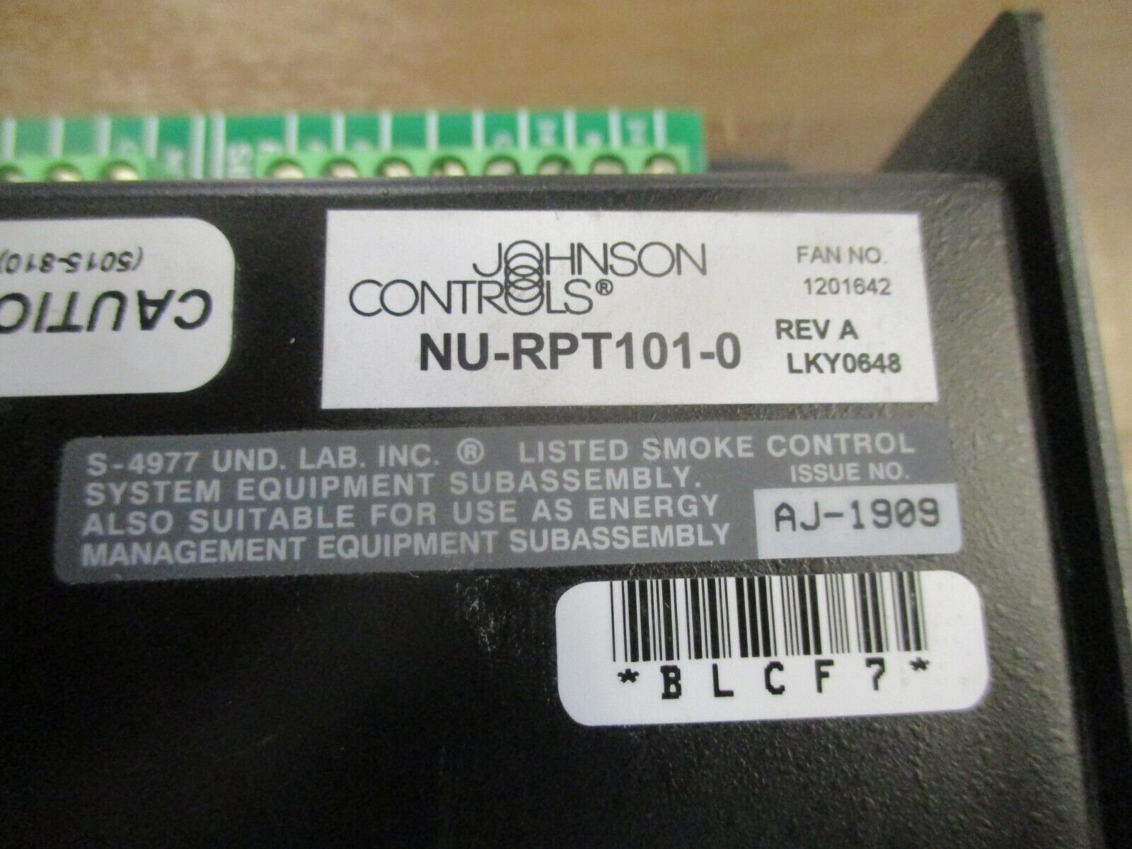 Johnson Controls RS485 Repeater NU-RPT101-0 Rev. A Used