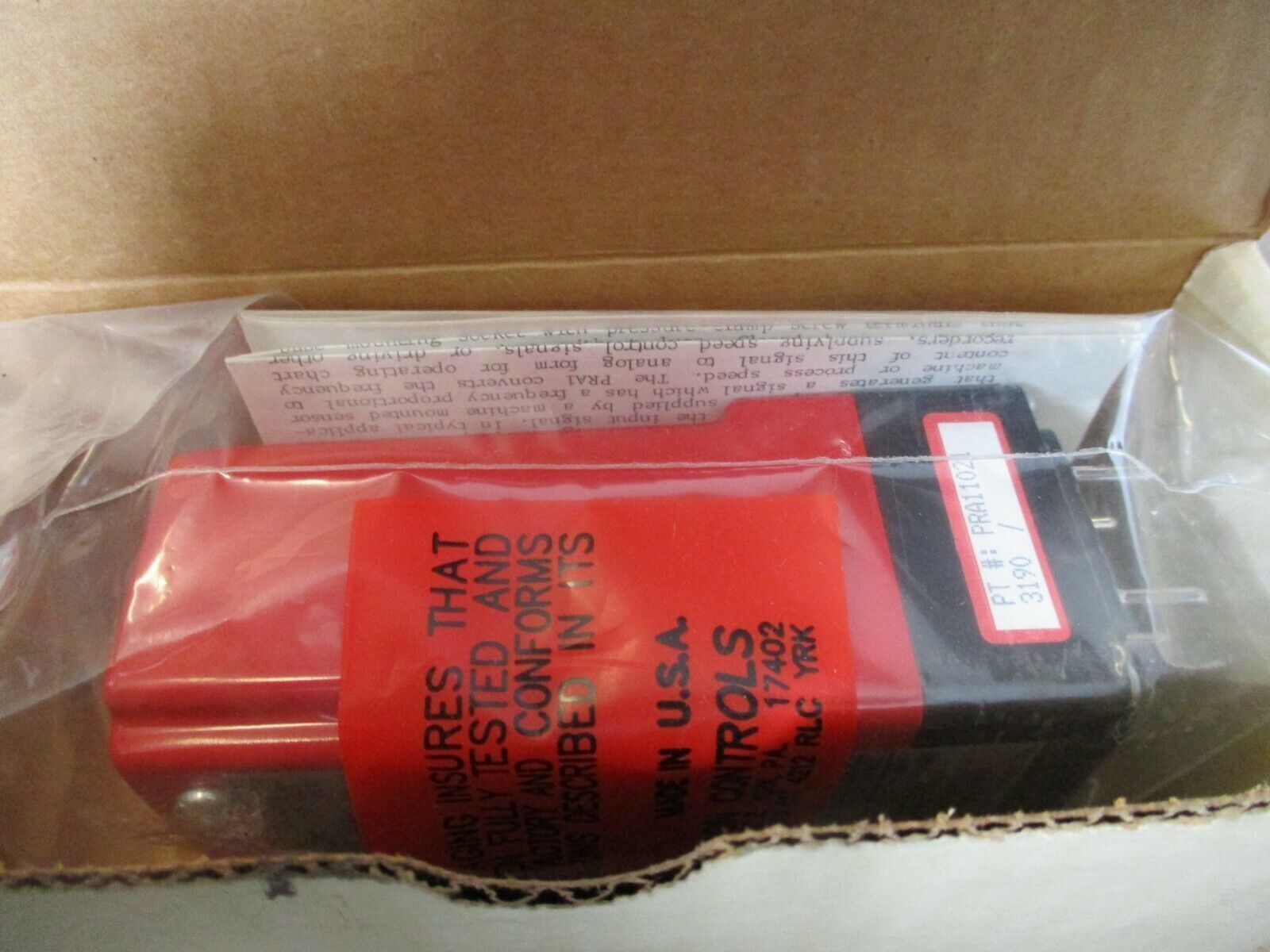 Red Lion Controls Pulse Rate Converter PRA11021 New Surplus
