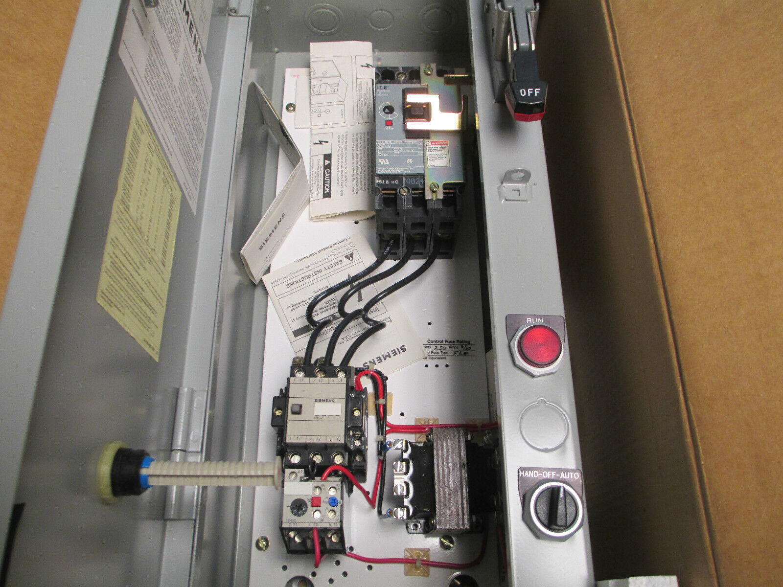 Siemens Combination, Size 1 Circuit Breaker 5A 3P, New in Box!!!