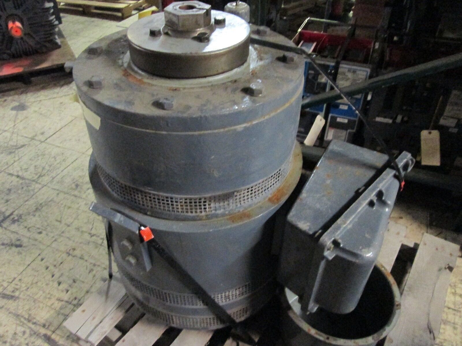 GE Motor 5KL404DTT6005 100HP 1800RPM 230/460V 256/128A Vertical Mount Used