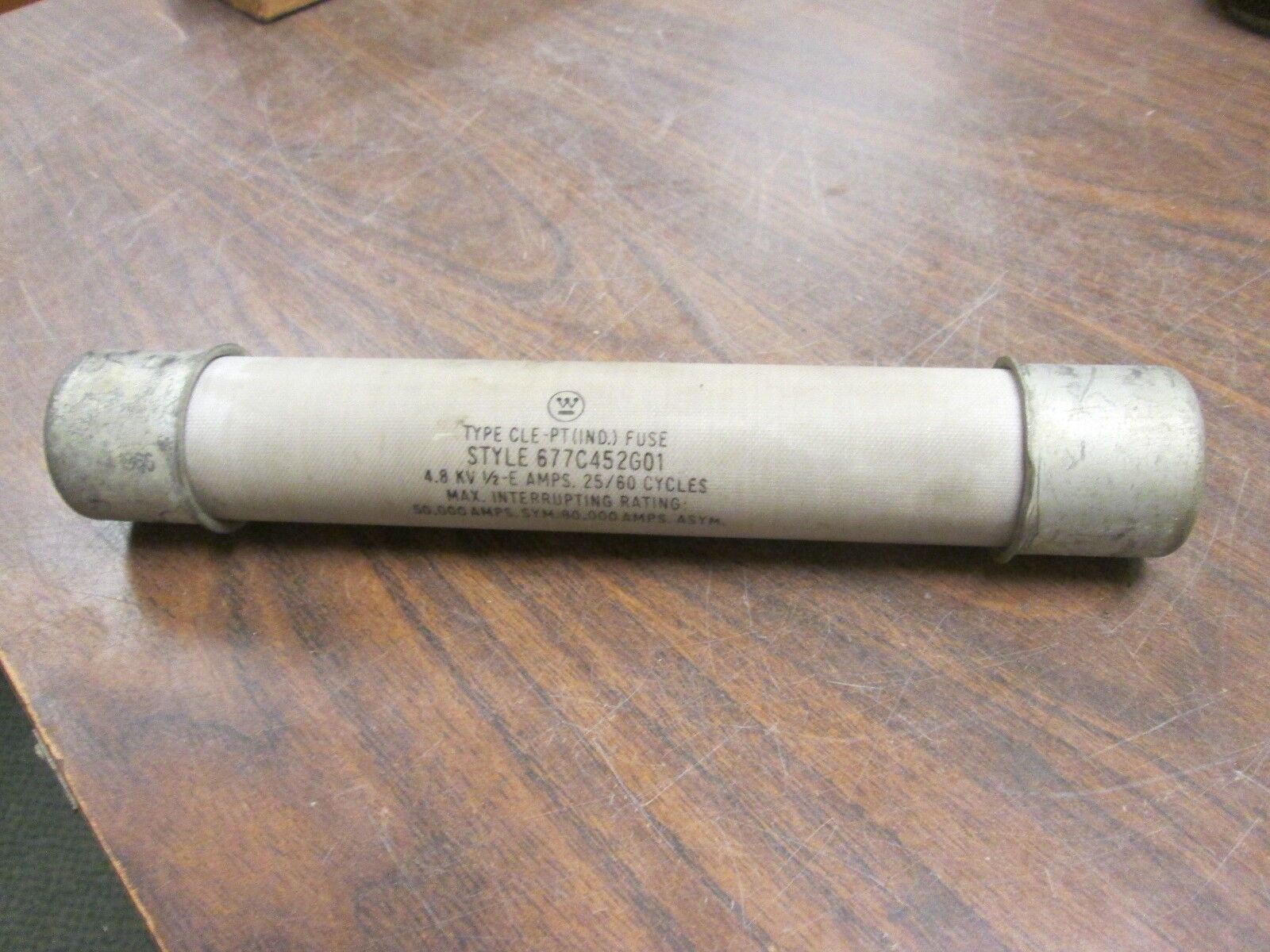 Westinghouse Type CLE-PT Fuse 677C452G01 4.8KV 0.5E Used