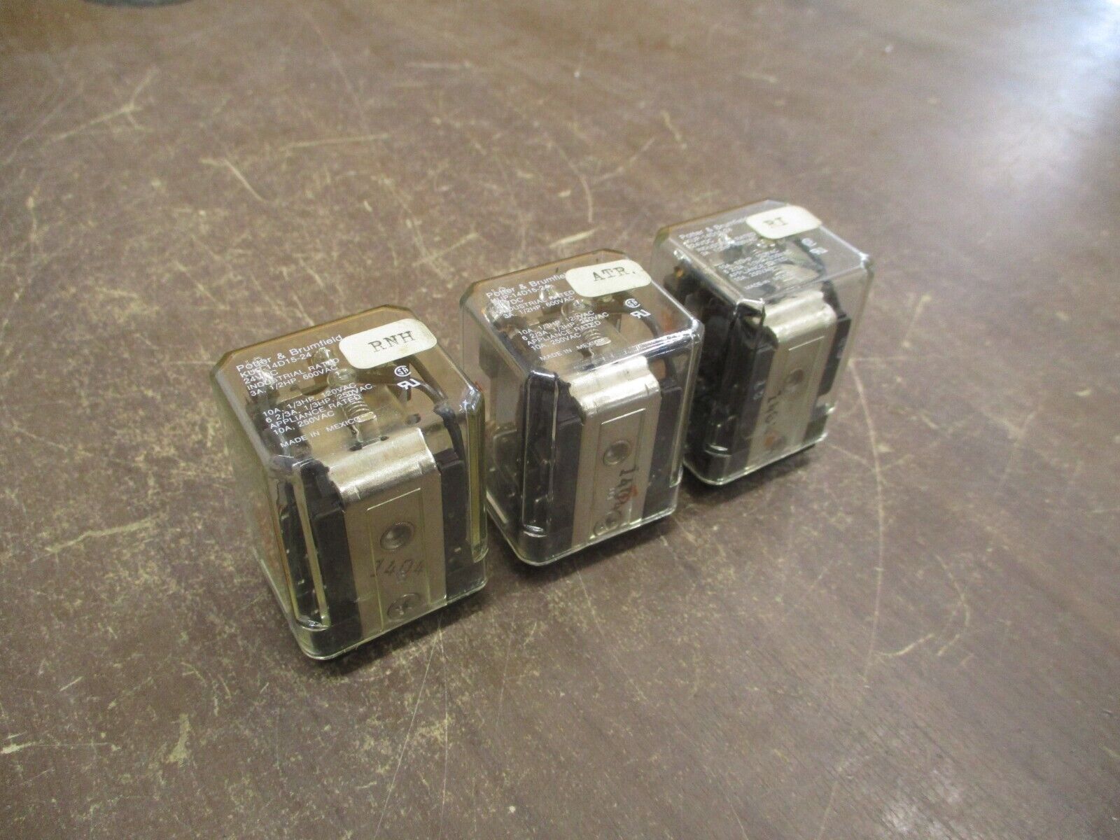 Potter & Brumfield Relay KUP-14D15-24 24VDC Coil *Lot of 3* Used