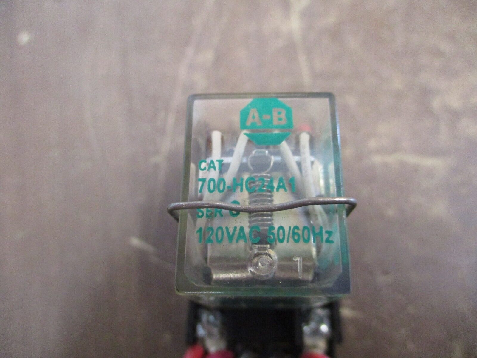 Allen-Bradley Relay 700-HC24A1 Ser. C 120V Coil w/ Base *Lot of 5* Used