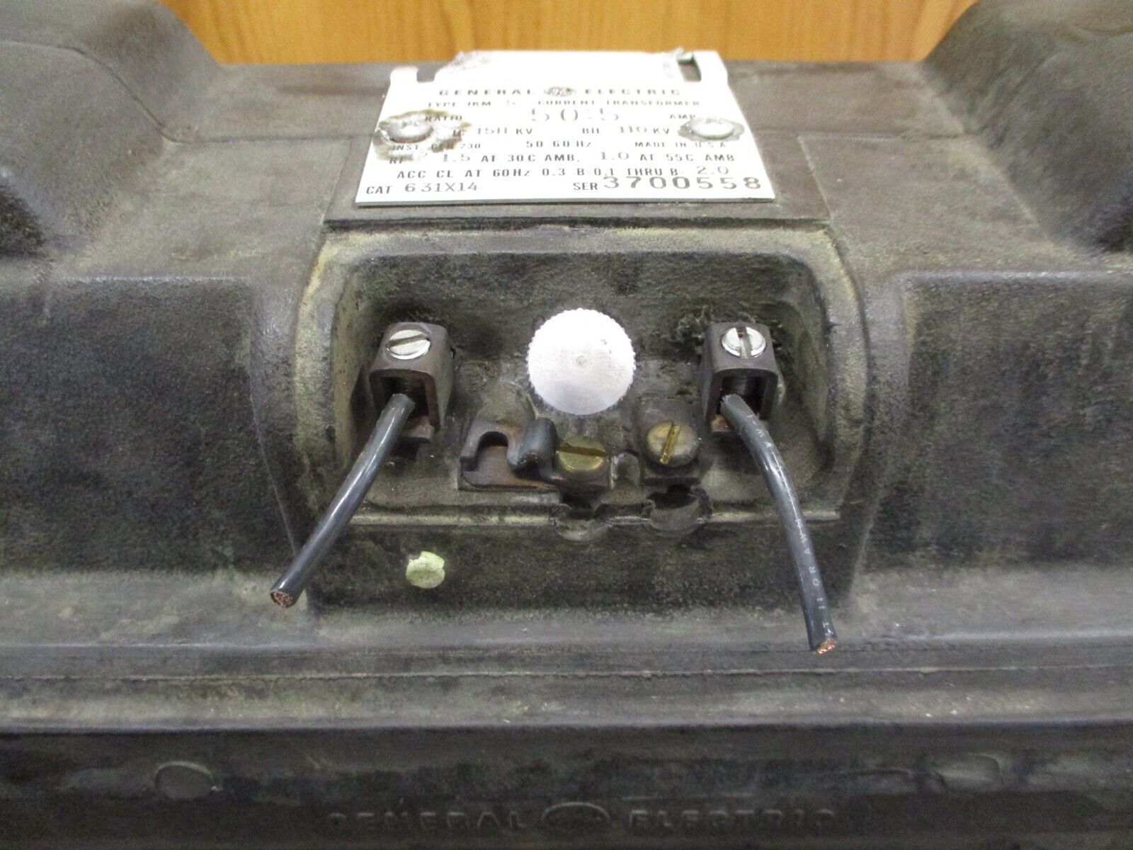 GE Type JKM-5 Current Transformer 631X14 Ratio 50:5 15Hkv 110Kv BIL Used