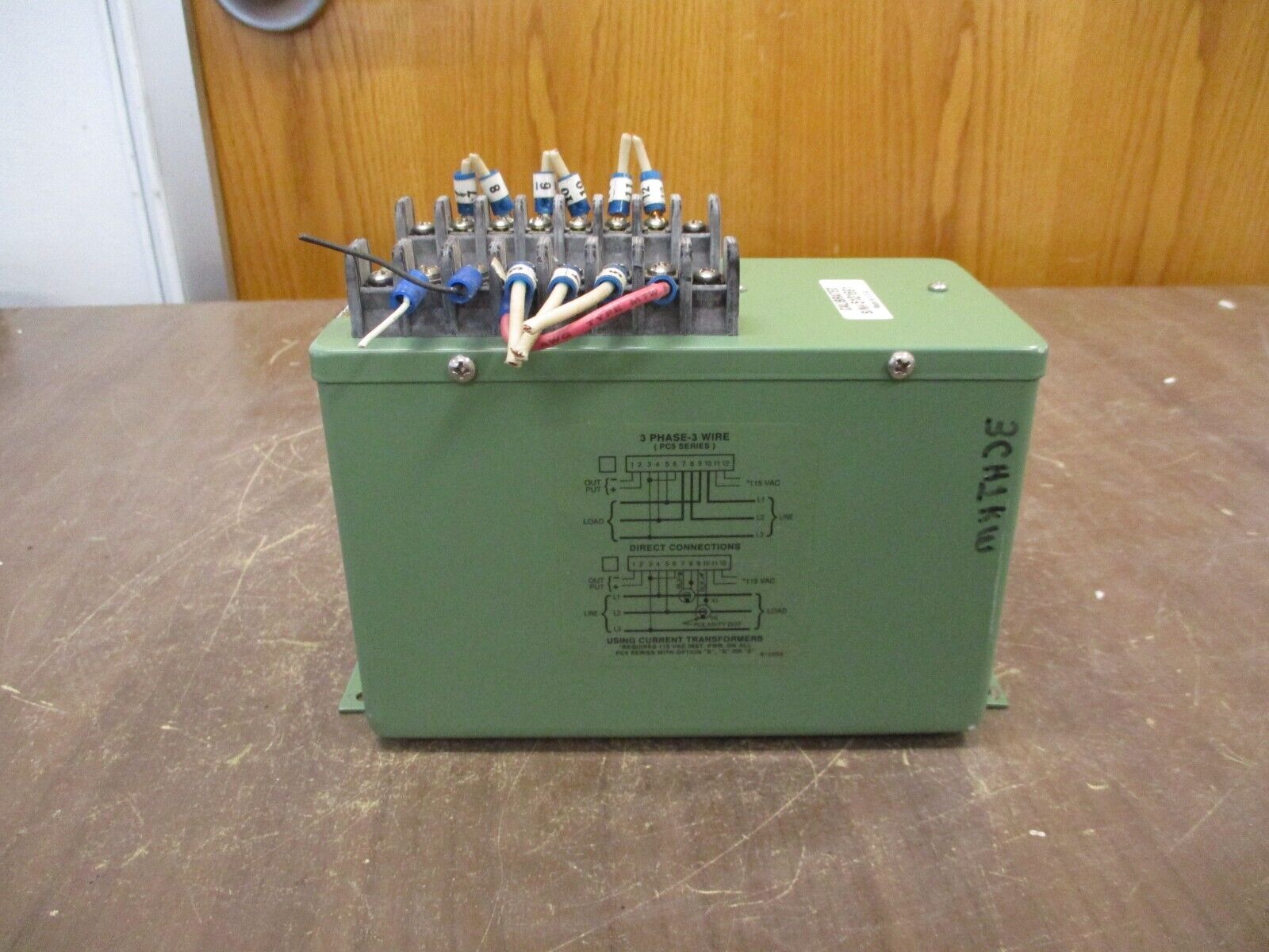Ohio Semitronics Transducer PC5-006E 0-600V 0-5A 3Ph 3W Used