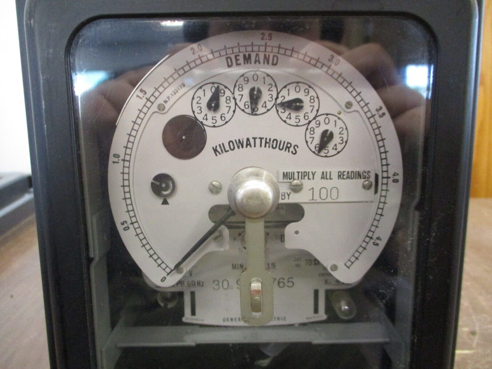 GE Type DSM-53 Kilowatthour Meter 701X28G247 480V 3W 3Ph 60Hz Used