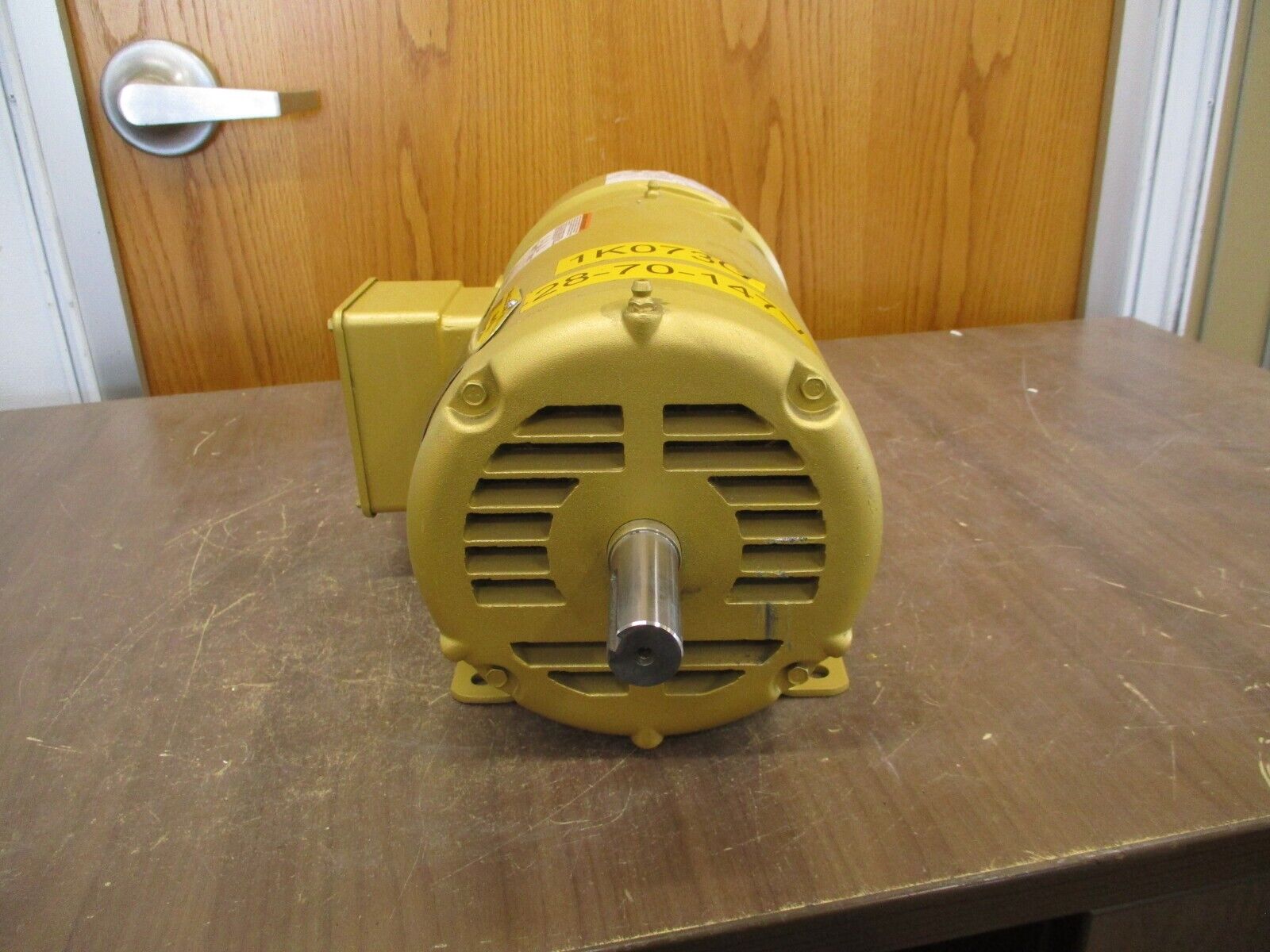 Baldor AC Motor w/ Brake EBM3157T 2HP 1800RPM 230/460V 5.8/2.9A 3Ph 60Hz Used