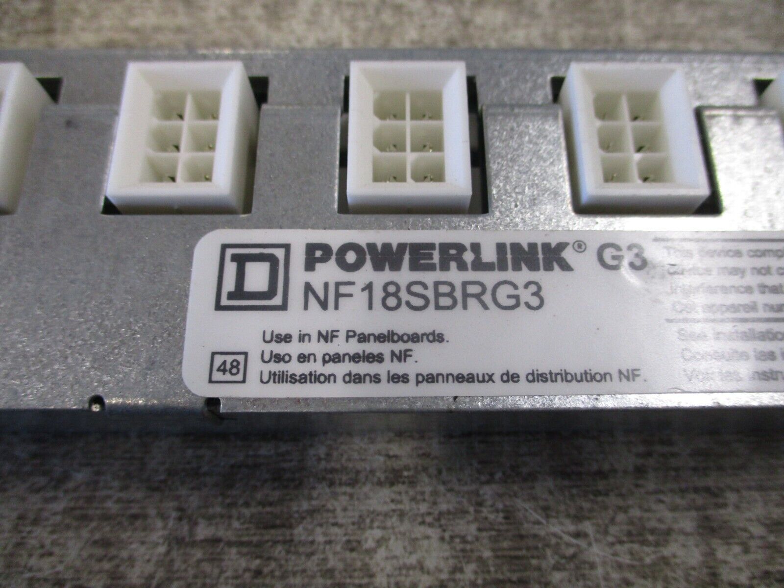 Square D Powerlink G3 Circuit Control Bus NF18SBRG3 Used