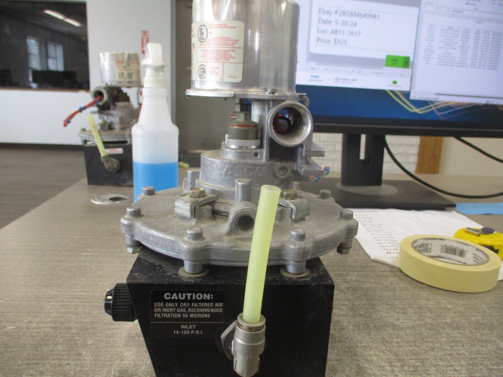 ASCO Tri Point Pressure Switch W/Level Control SC20D/TB0511 Flow: 1-1.5 S.C.F.H.