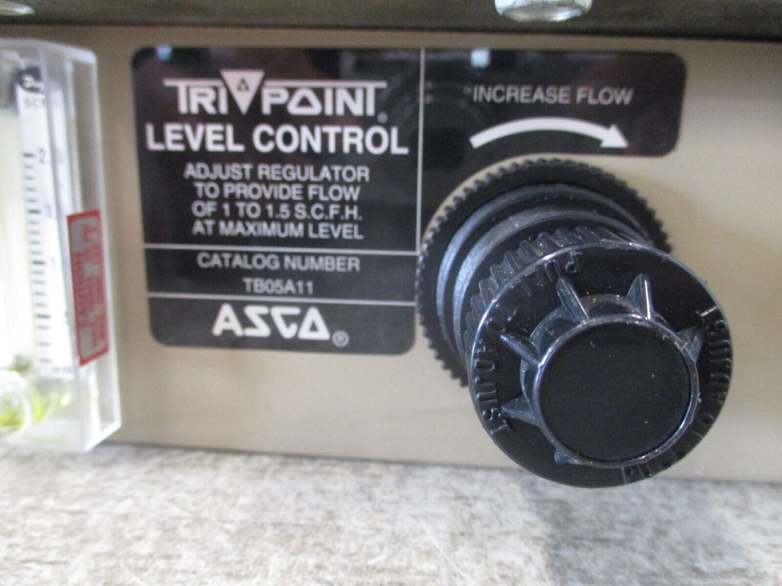 ASCO Tri Point Pressure Switch W/Level Control SC20D/TB0511 Flow: 1-1.5 S.C.F.H.