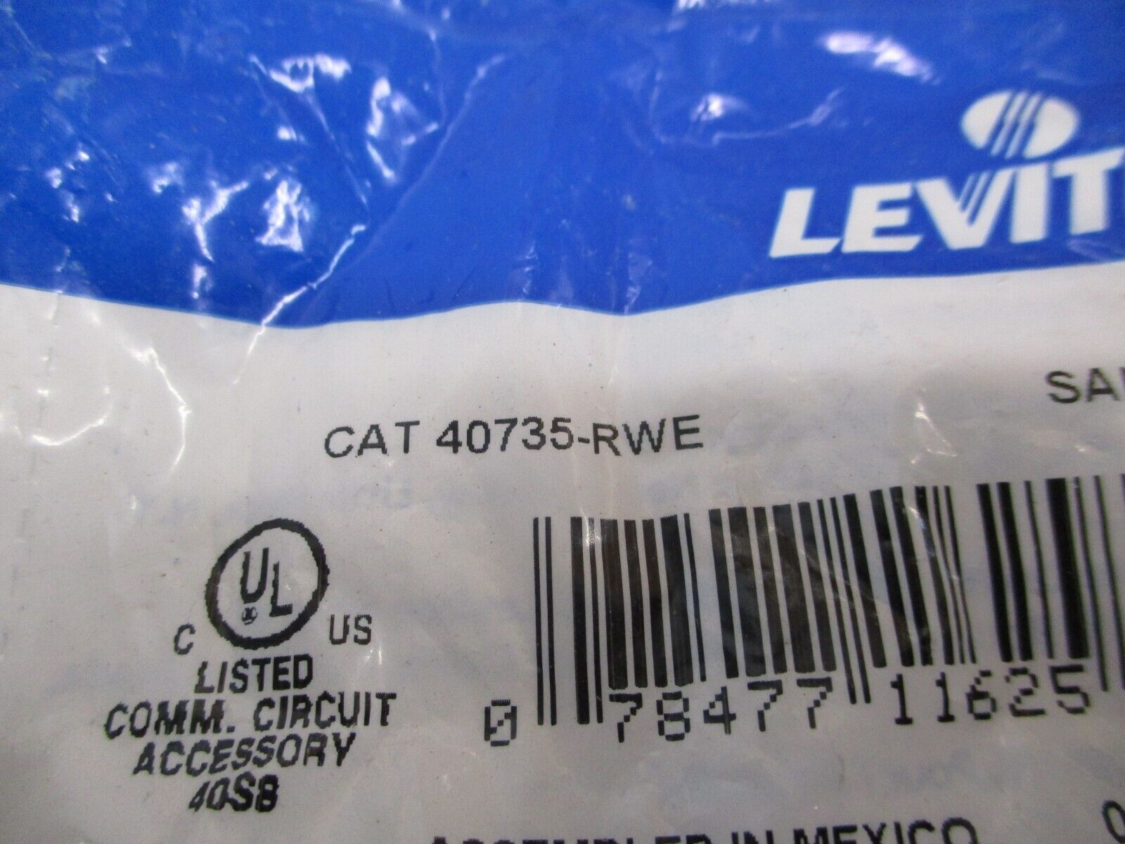 Leviton RCA-110 Quickport Left Audio Connector 40735-RWE Black *Lot of 7*