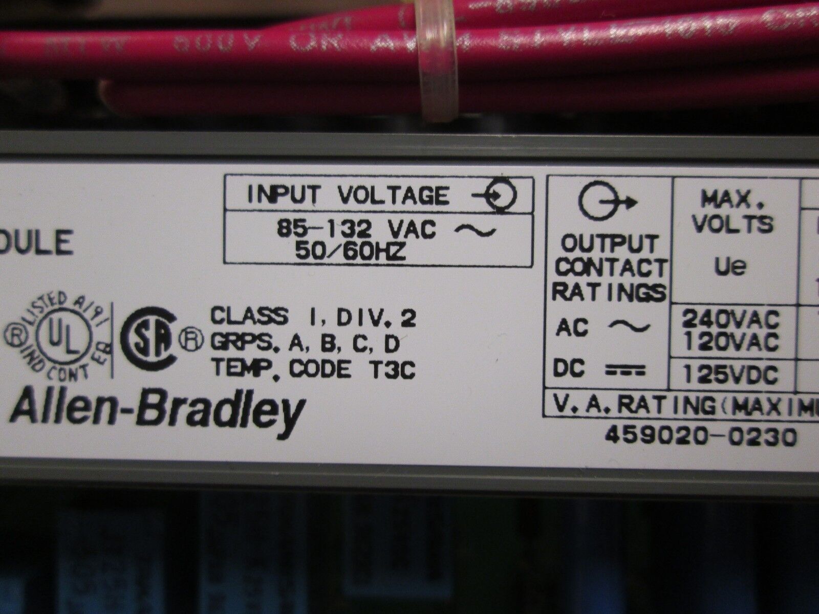 Allen-Bradley SLC500 Combination I/O Module 1746-IO8 Series A 85-132VAC Used