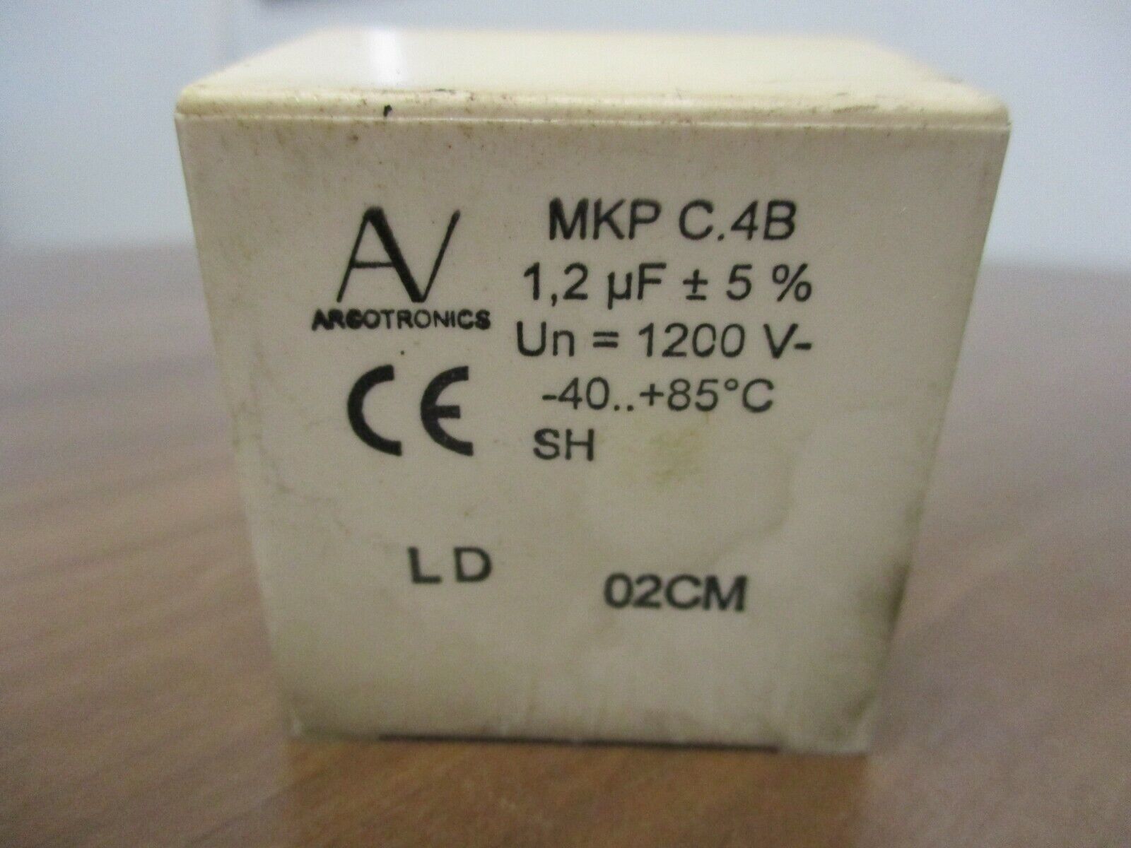 AV Arcotronics Capacitor MKP C.4B 1.2 uF 1200V Used