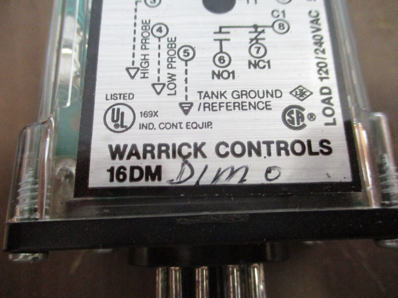 Warrick Controls Control Relay 16DM D1M0 120V 50/60Hz 4.4VA New Surplus