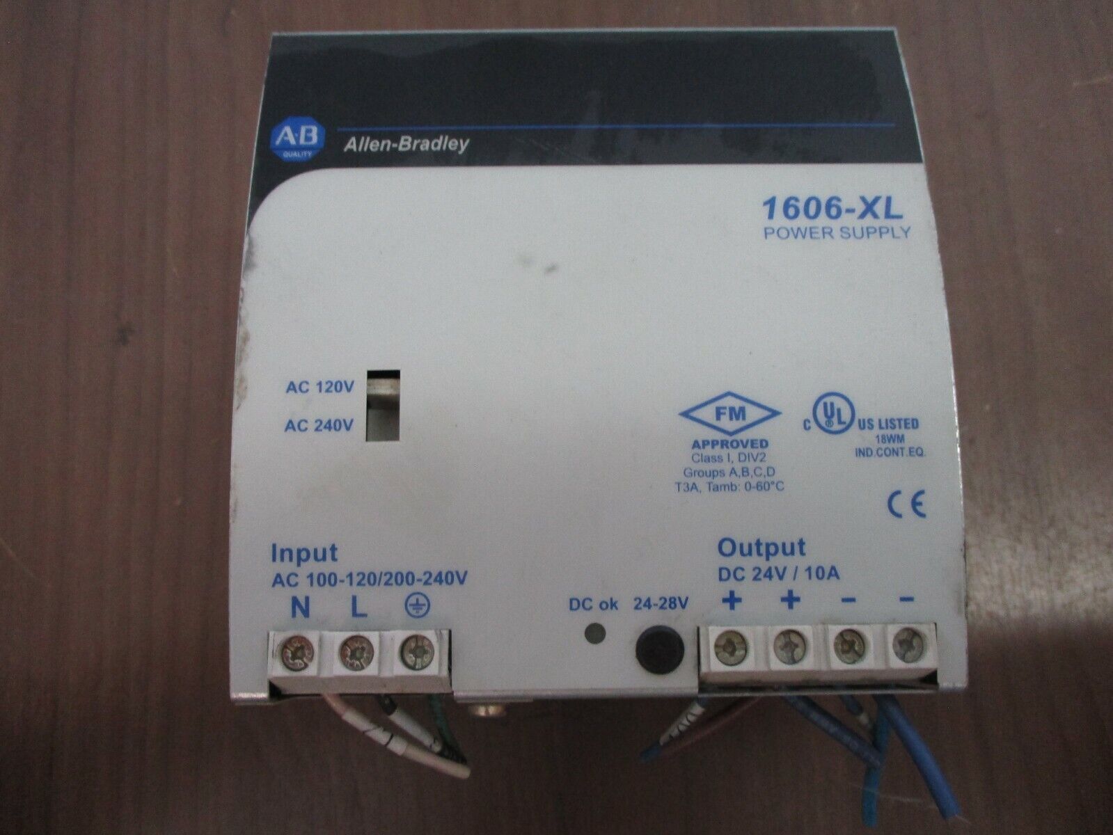 Allen-Bradley Power Supply 1606-XL240E Ser. A Input: AC 100-120/200-240V Used