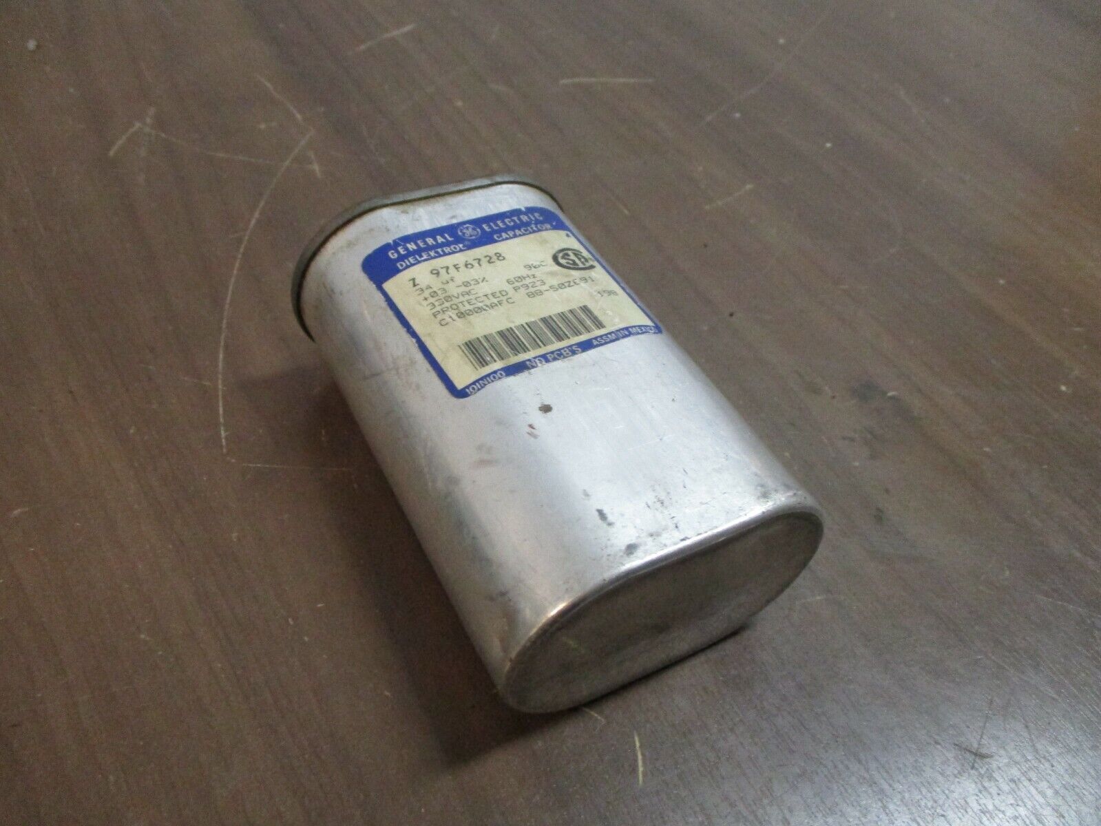 GE Capacitor Z 97F6728 34uF 330V 60Hz Used