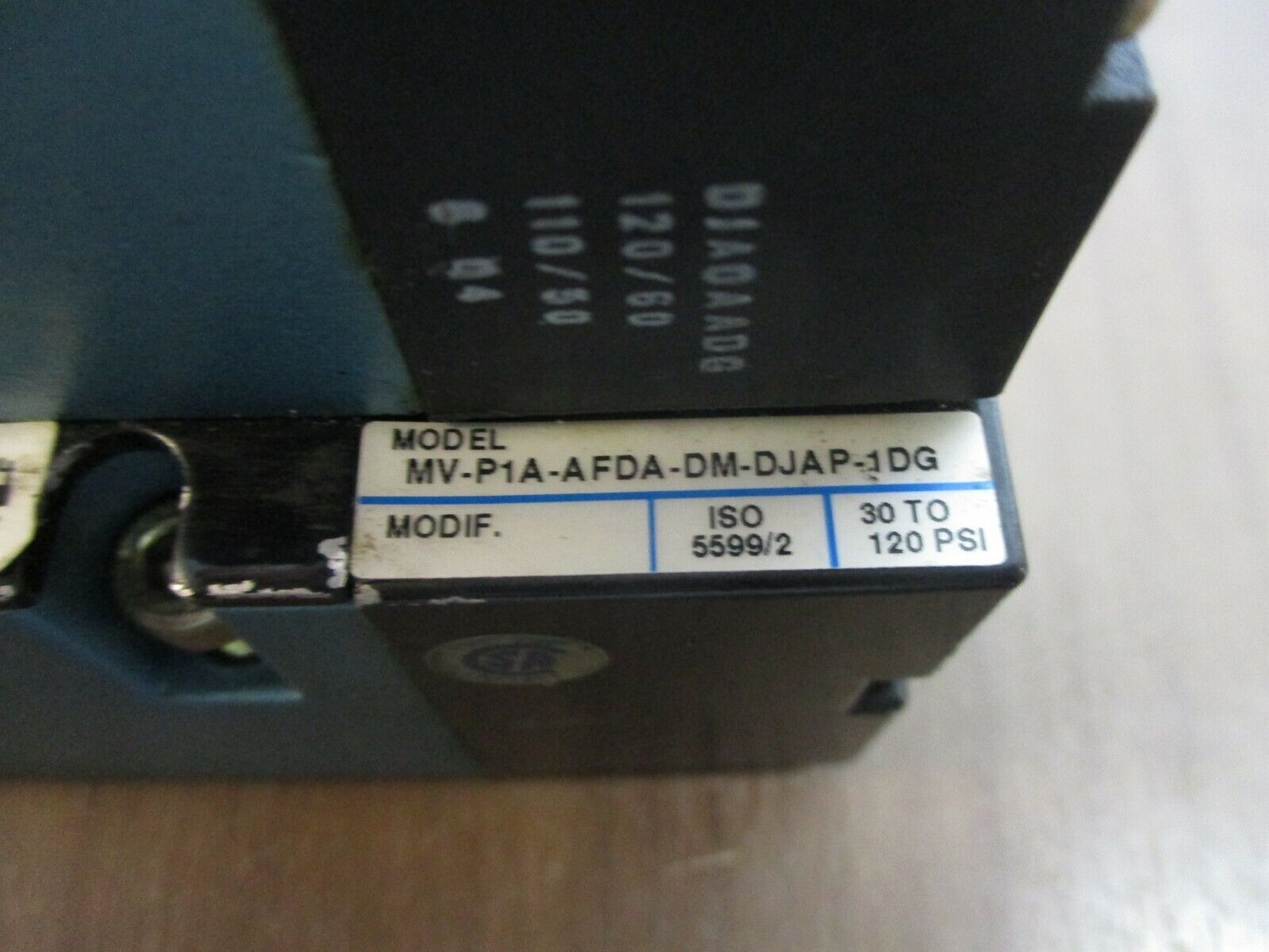 MAC Solenoid Valve MV-P1A-AFDA-DM-DJAP-1DG 30-120PSI Used