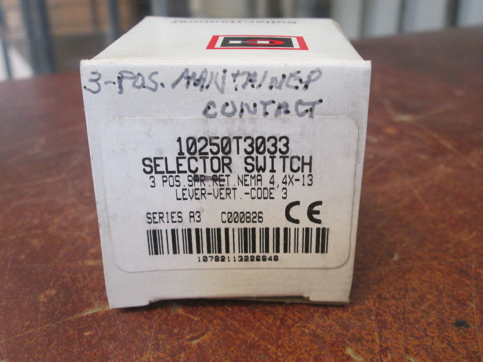 Cutler-Hammer Selector Switch 10250T3033 3-pos Type 4, 4x-13 New Surplus
