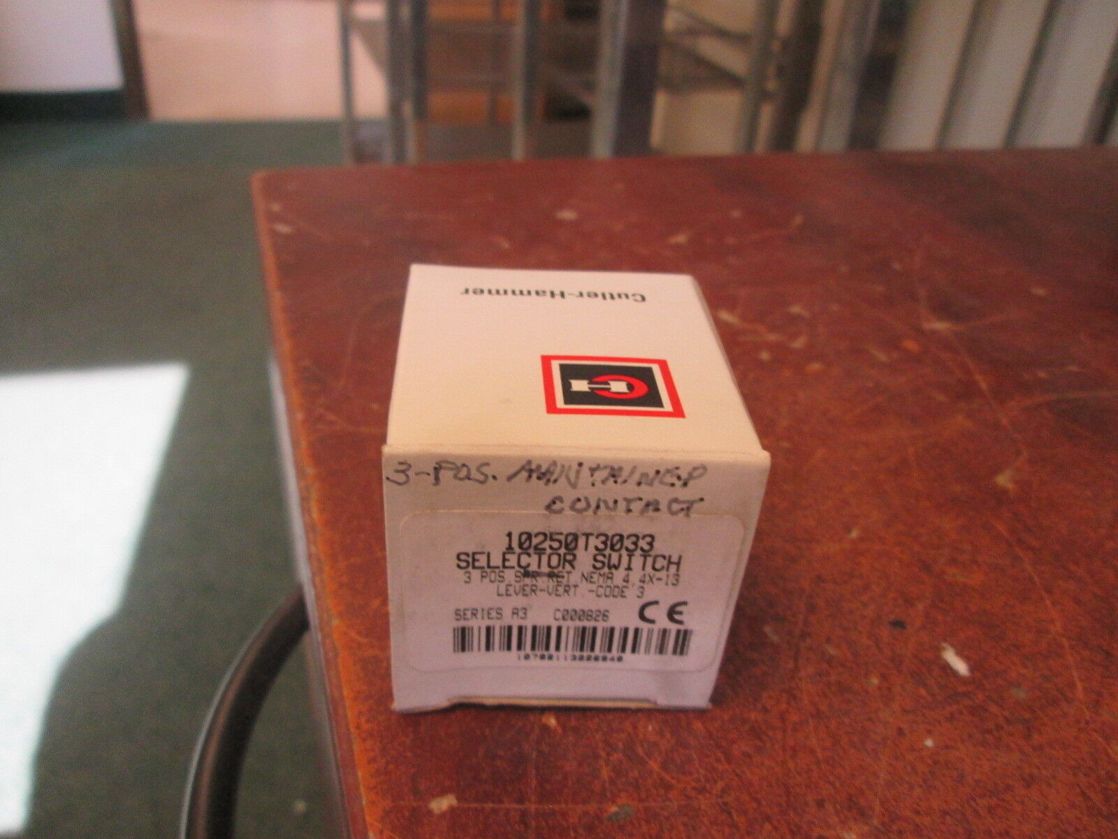 Cutler-Hammer Selector Switch 10250T3033 3-pos Type 4, 4x-13 New Surplus