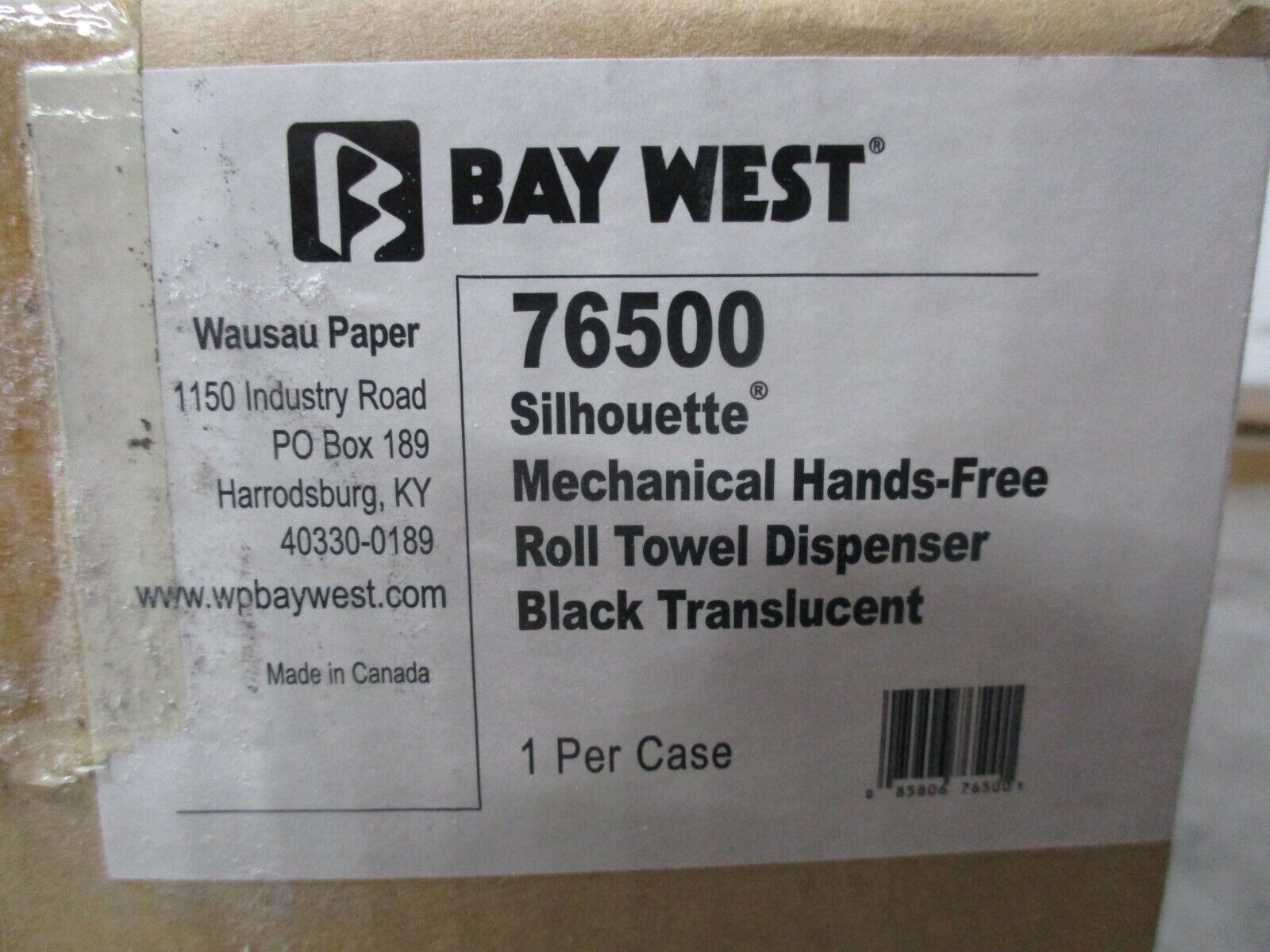 Bay West Silhouette Mechanical Hands-Free Roll Towel Dispenser 76500 New Surplus