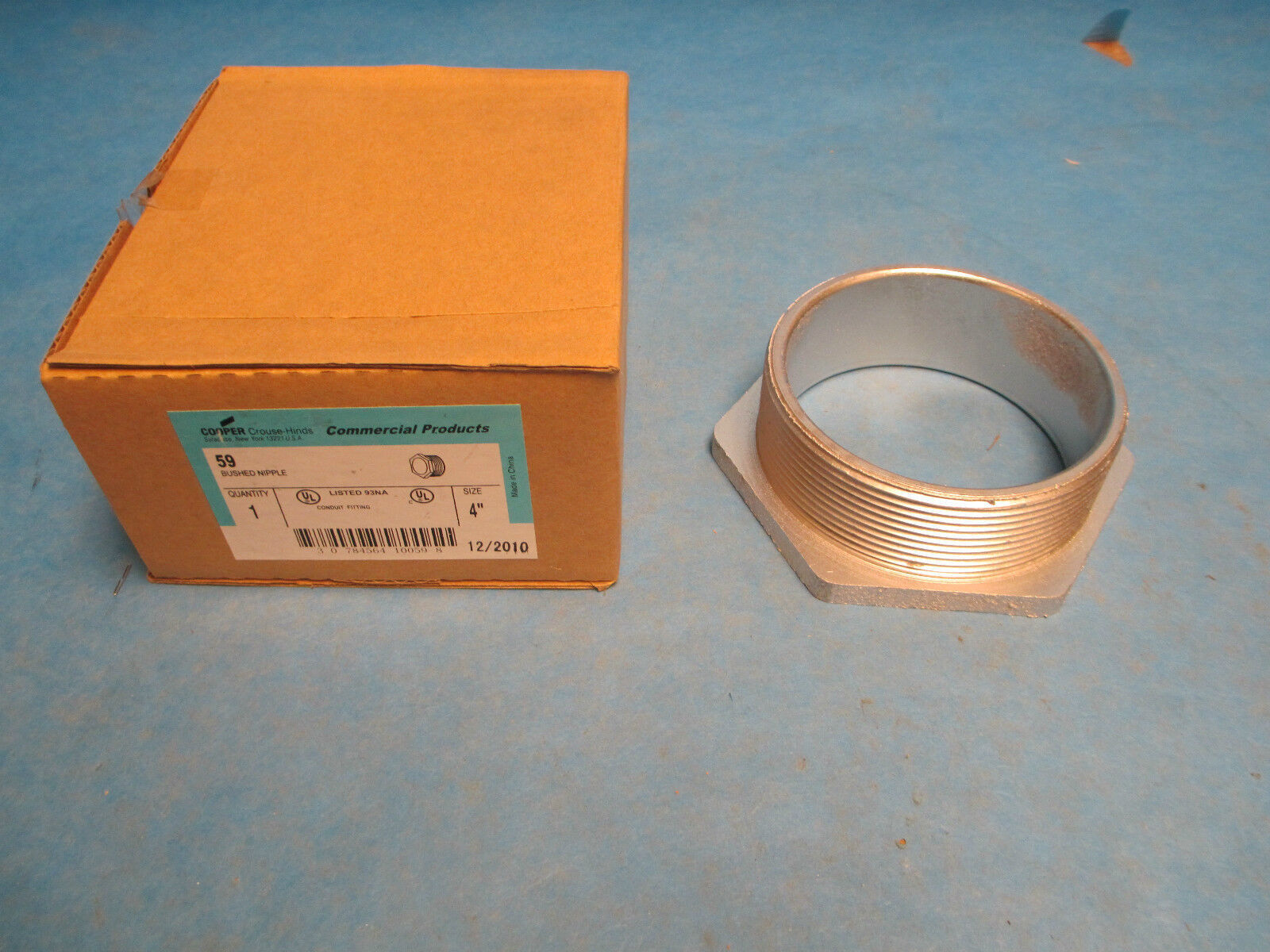 Crouse Hinds 4" Bushed Nipple 59 New Surplus
