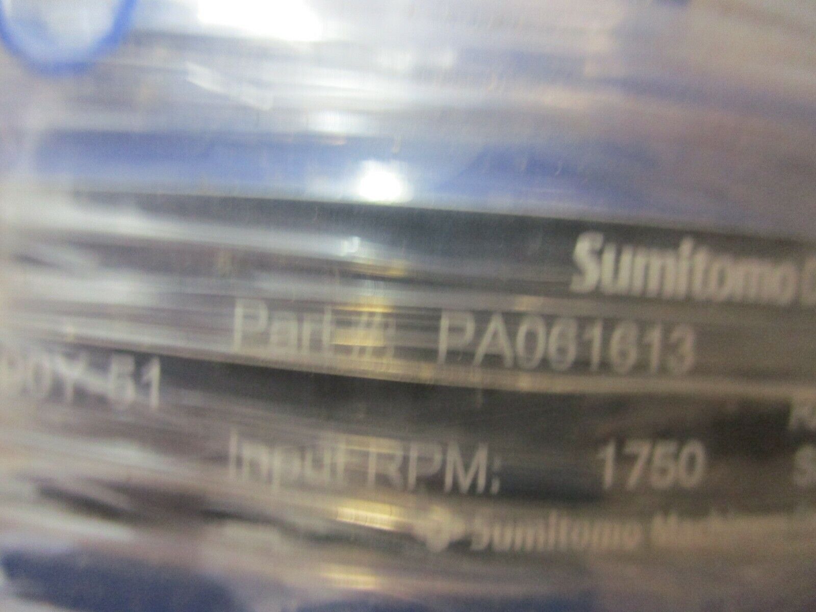 Sumitomo CNHX-6090Y-51 Gear Reducer PA061613 Ratio: 51 0.45HP In New Surplus