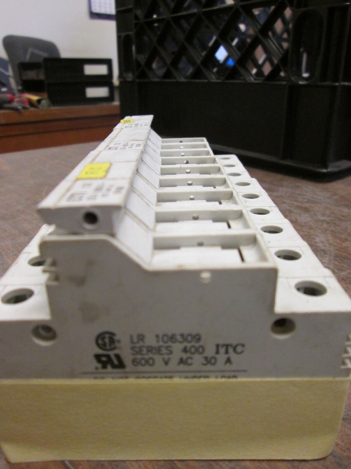 ETI Fuseholder LR 106309 3P 600VAC 30A Lot of 3 Used