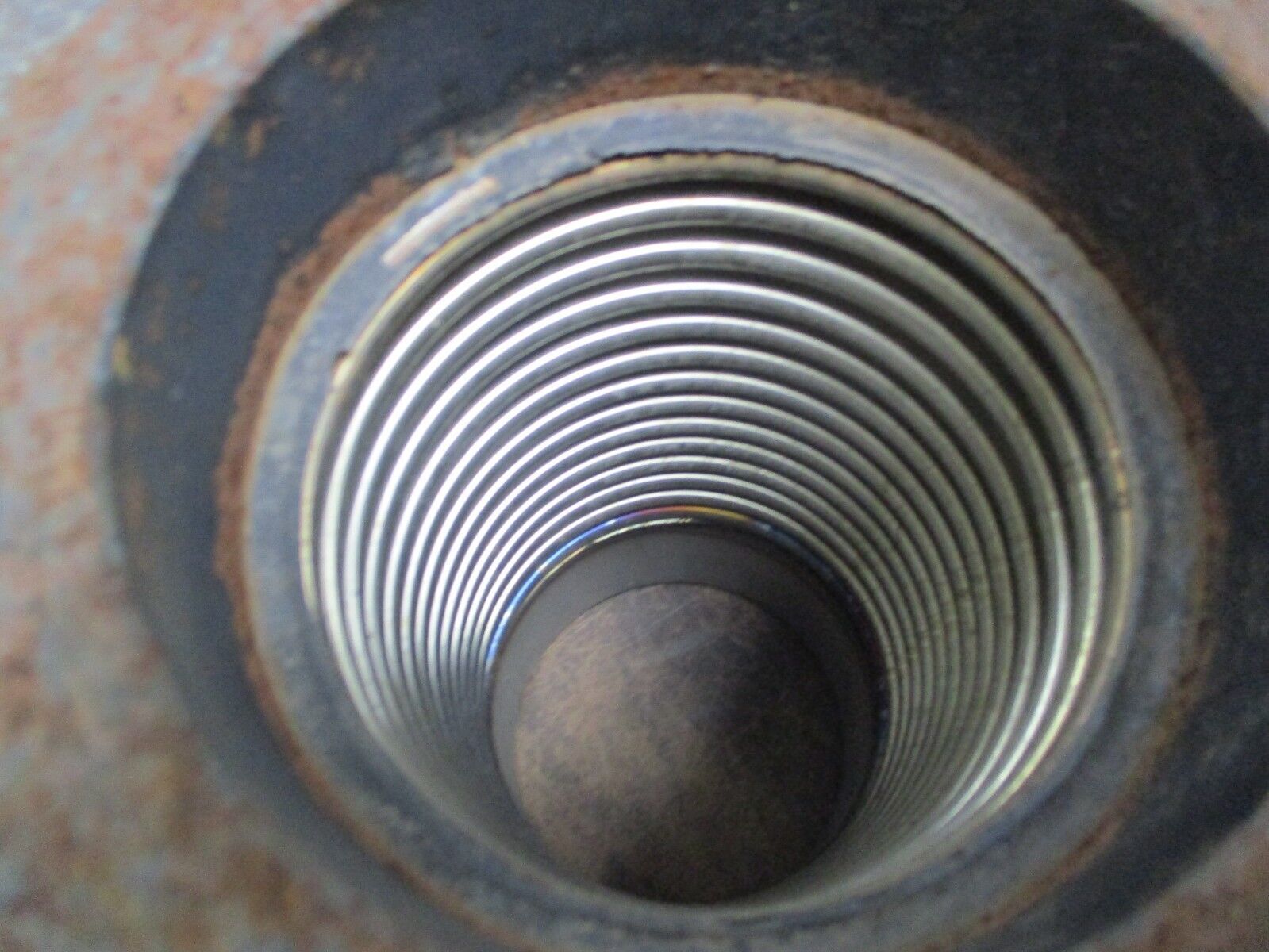 Misc. Brand Flanged Braided Flexible Connector Diameter: 4.5" Length: 11" Used