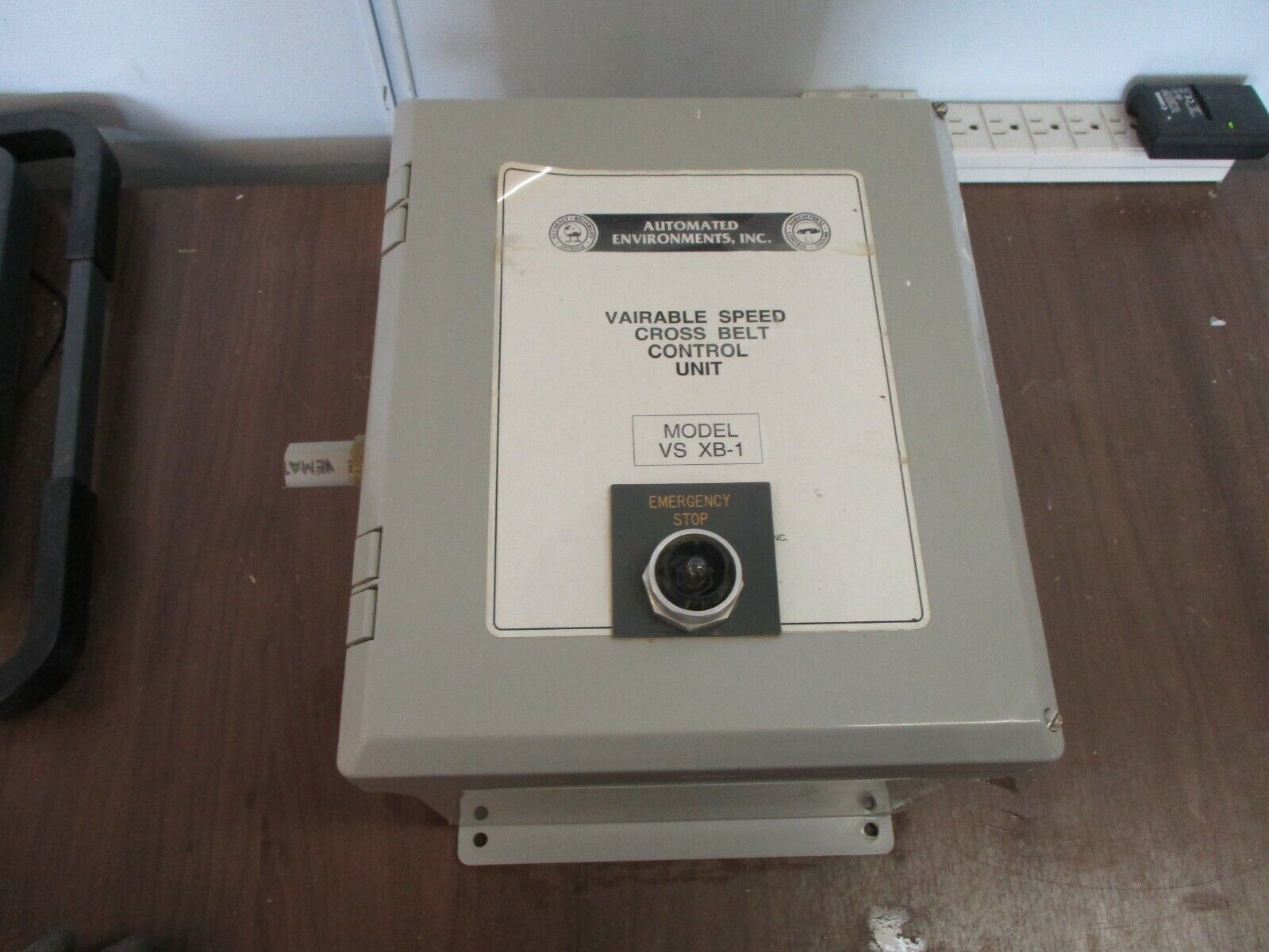Automated Environment, Inc. Variable Speed Cross Belt Control Unit VS XB-1 Used