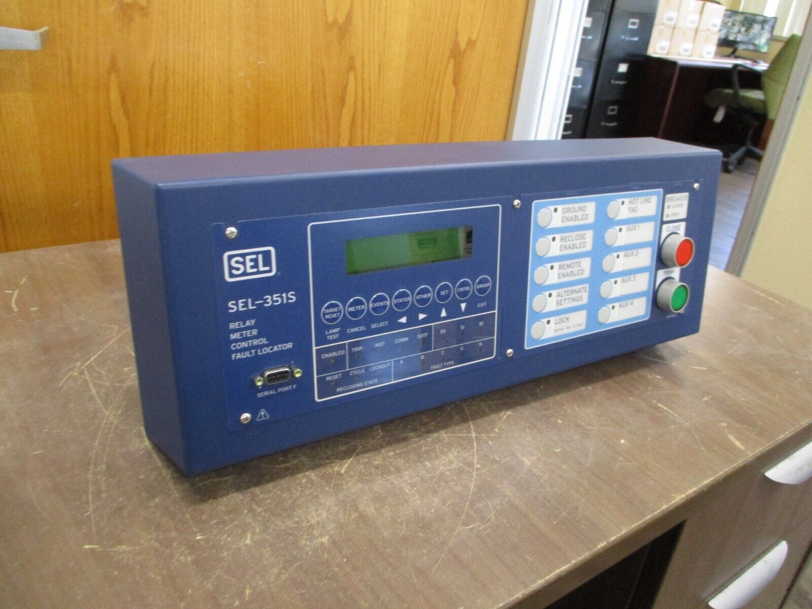 SEL SEL-351S Relay Meter Control Fault Locator 0351S6Y563554X1 Used