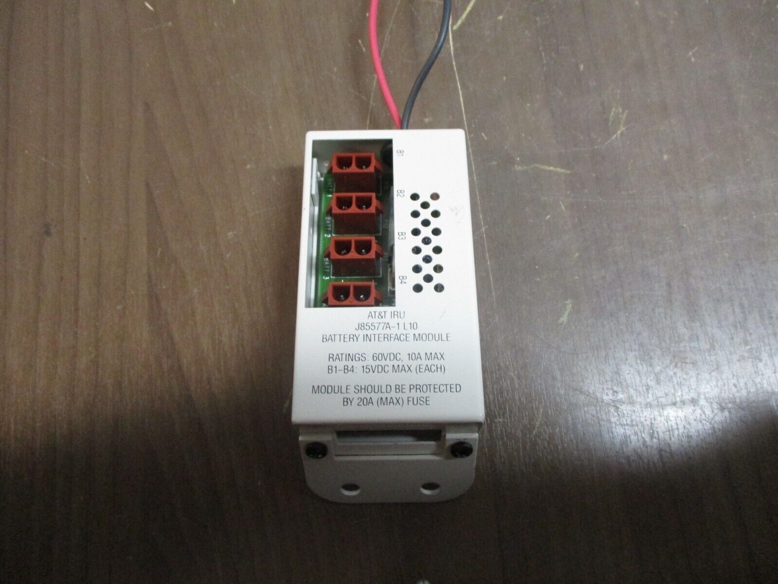 AT&T IRU Battery Interface Module J85577A-1 L10 60VDC 10A B1-B4: 15VDC Max Used
