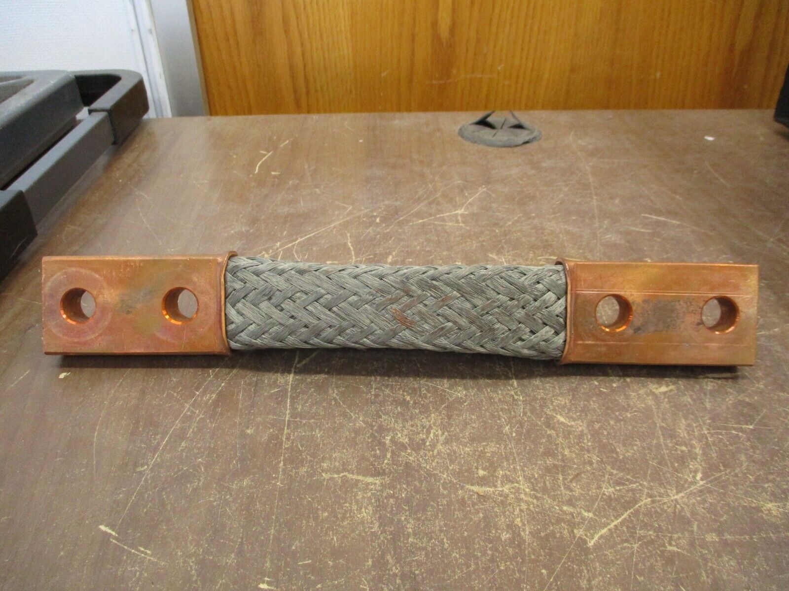 Burndy Flexible Copper Braid B3G12N 2-Hole Used
