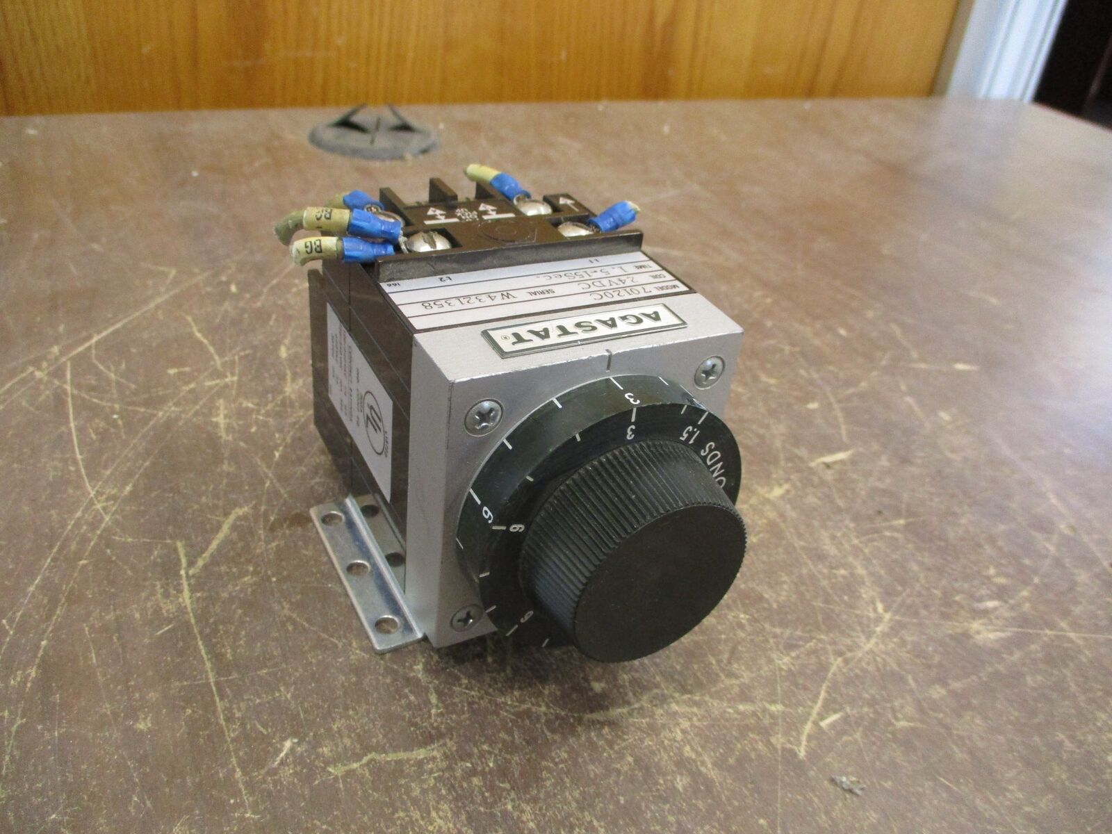 Agastat Timer 70120C 24VDC Coil Time: 1.5-15 Sec Used