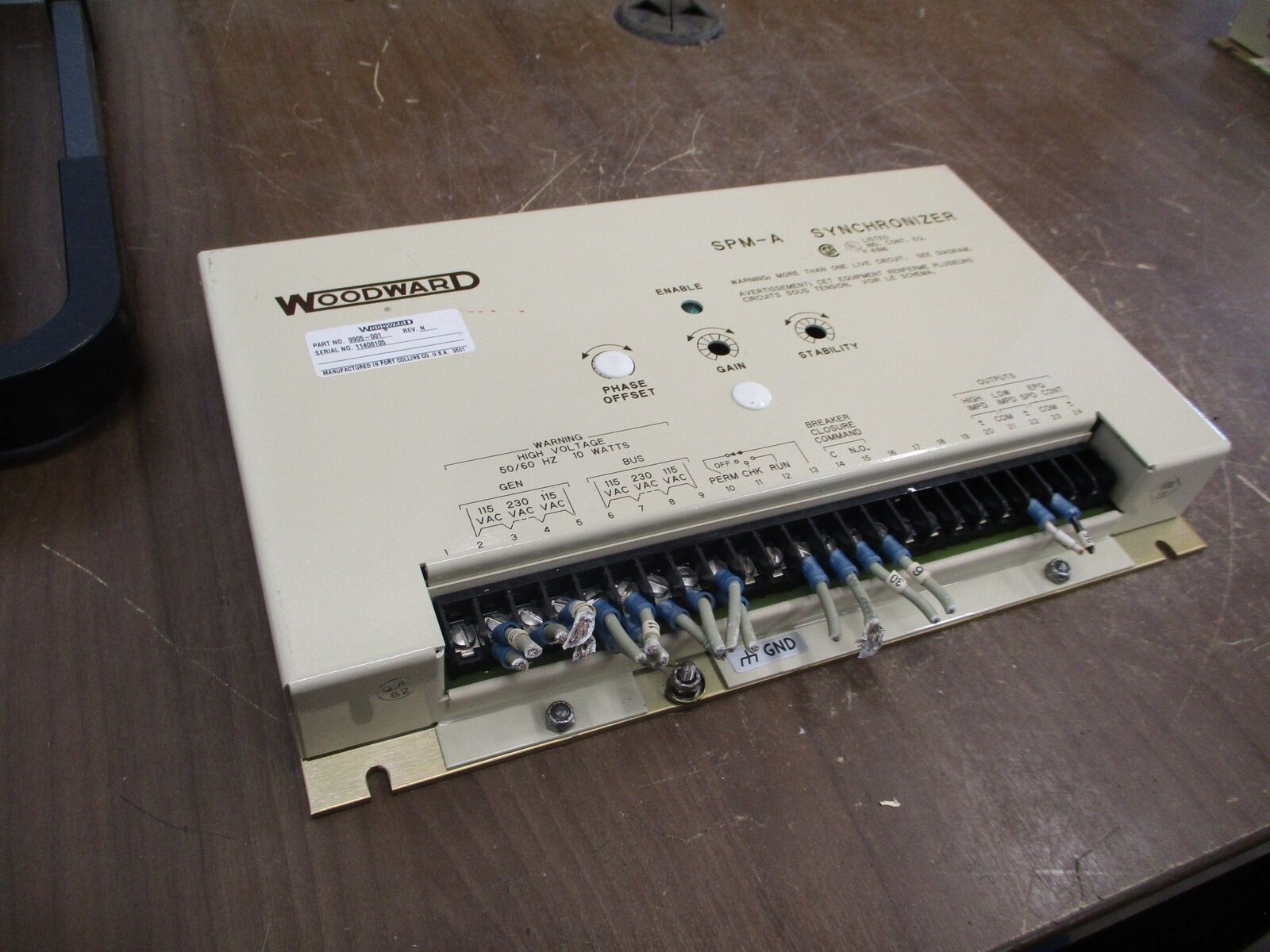 Woodward SPM-A Synchronizer 9905-001 Rev. N Used