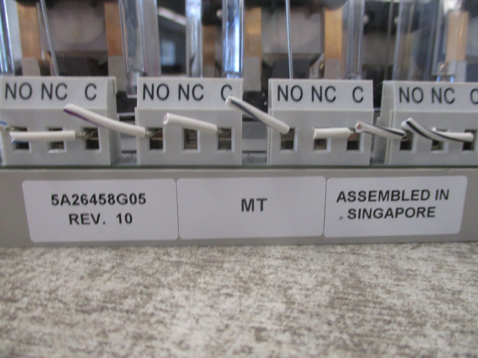 Emerson Ovation Relay Assembly 5A26458G05 Rev. 10 Used