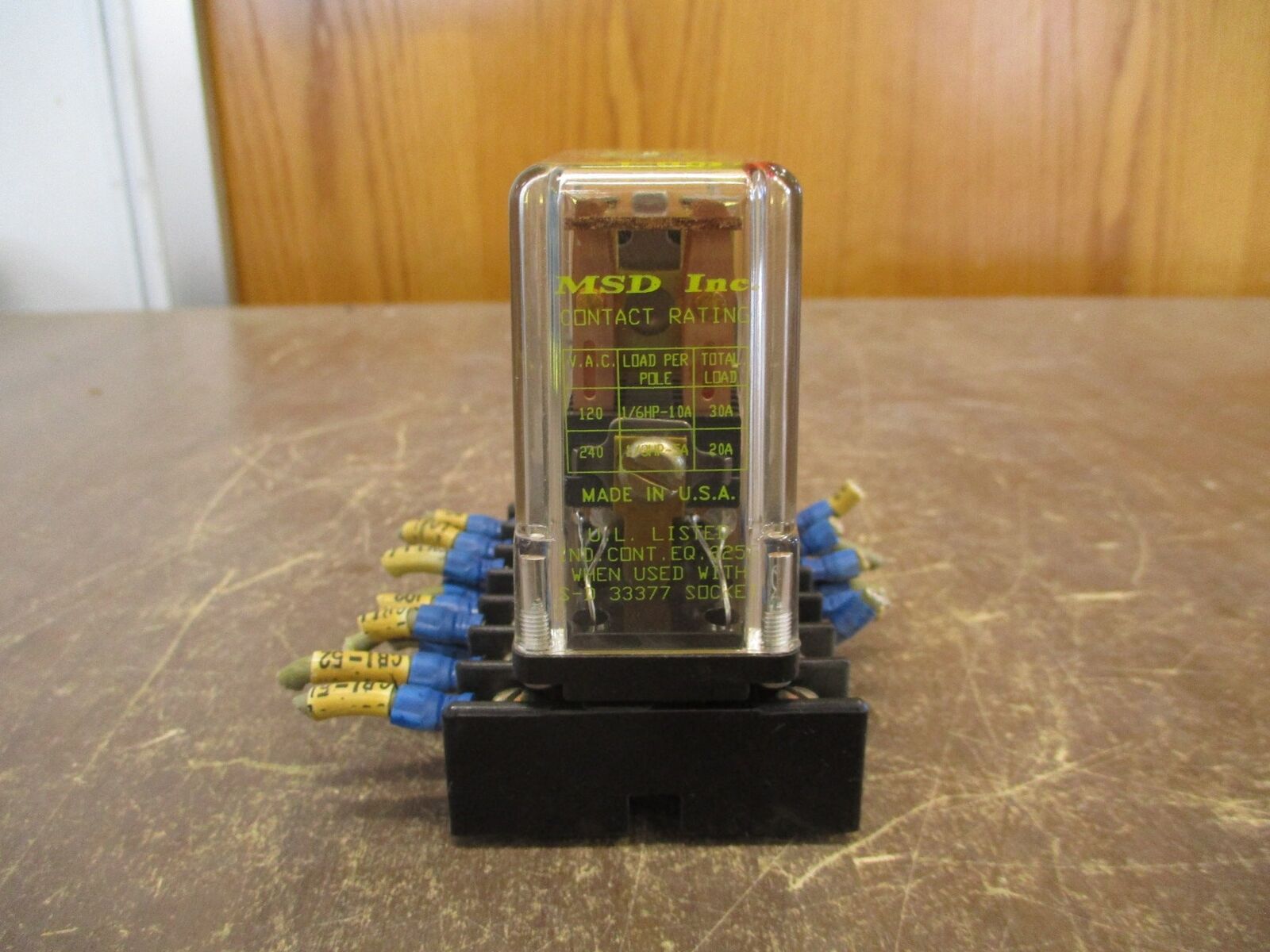 MSD Inc. Relay 219FXXP 32VDC Coil w/ Base Used