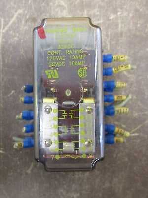 MSD Inc. Relay 219FXXP 32VDC Coil w/ Base Used