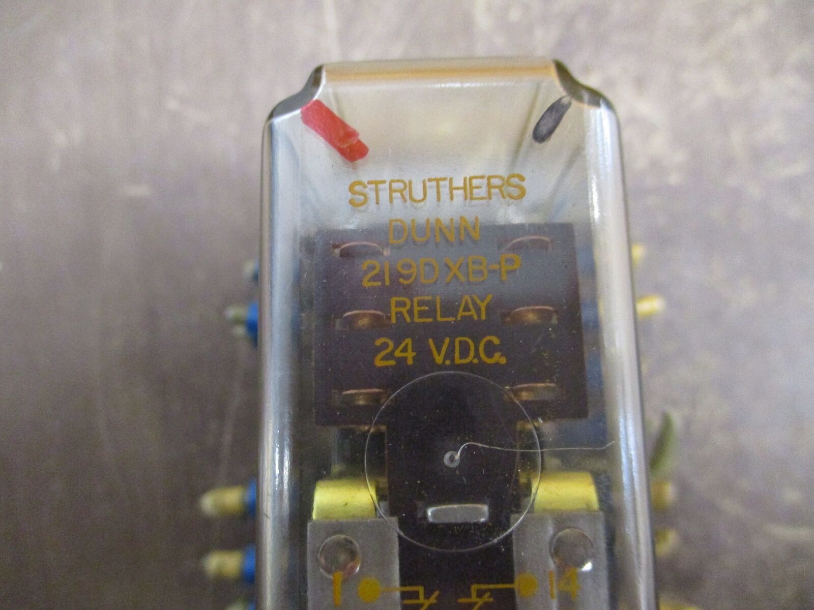 Struthers Dunn Relay 219DXB-P 24VDC Coil w/ Base Used