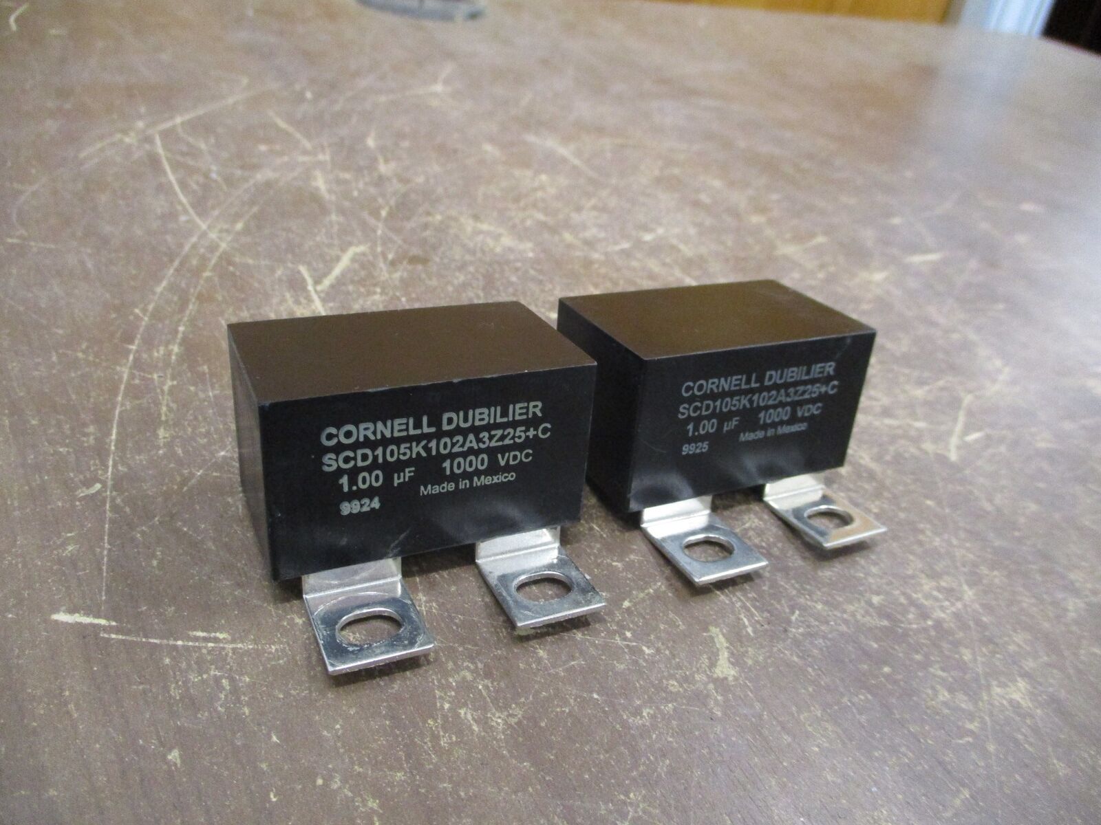 Cornell Dubilier Capacitor SCD105K102A3Z25+C 1.00uF 1000VDC *Lot of 2* Used