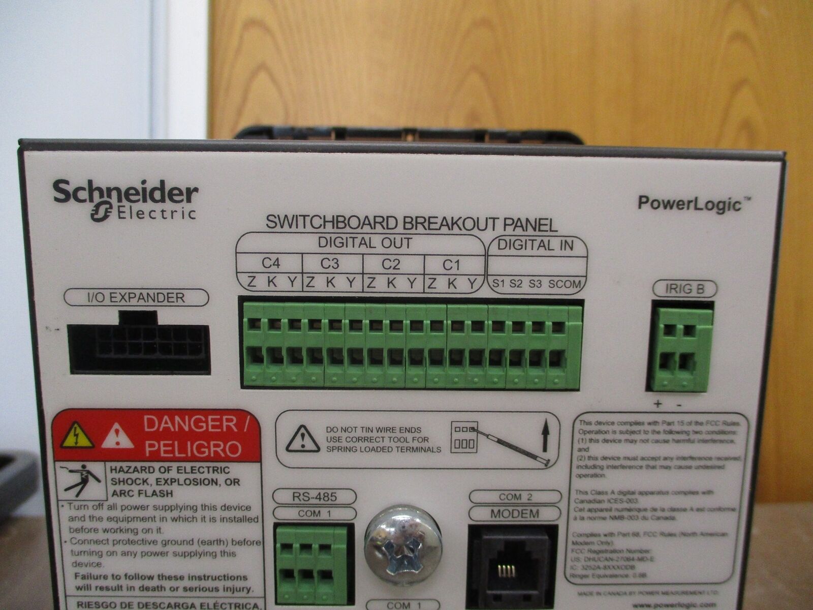 Square D PowerLogic ION 8600 Power Meter S8600A4C0H6A0A0A Used