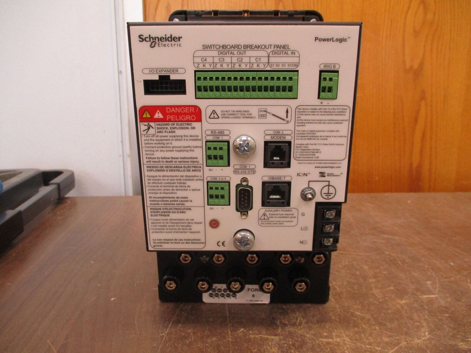 Square D PowerLogic ION 8600 Power Meter S8600A4C0H6A0A0A Used