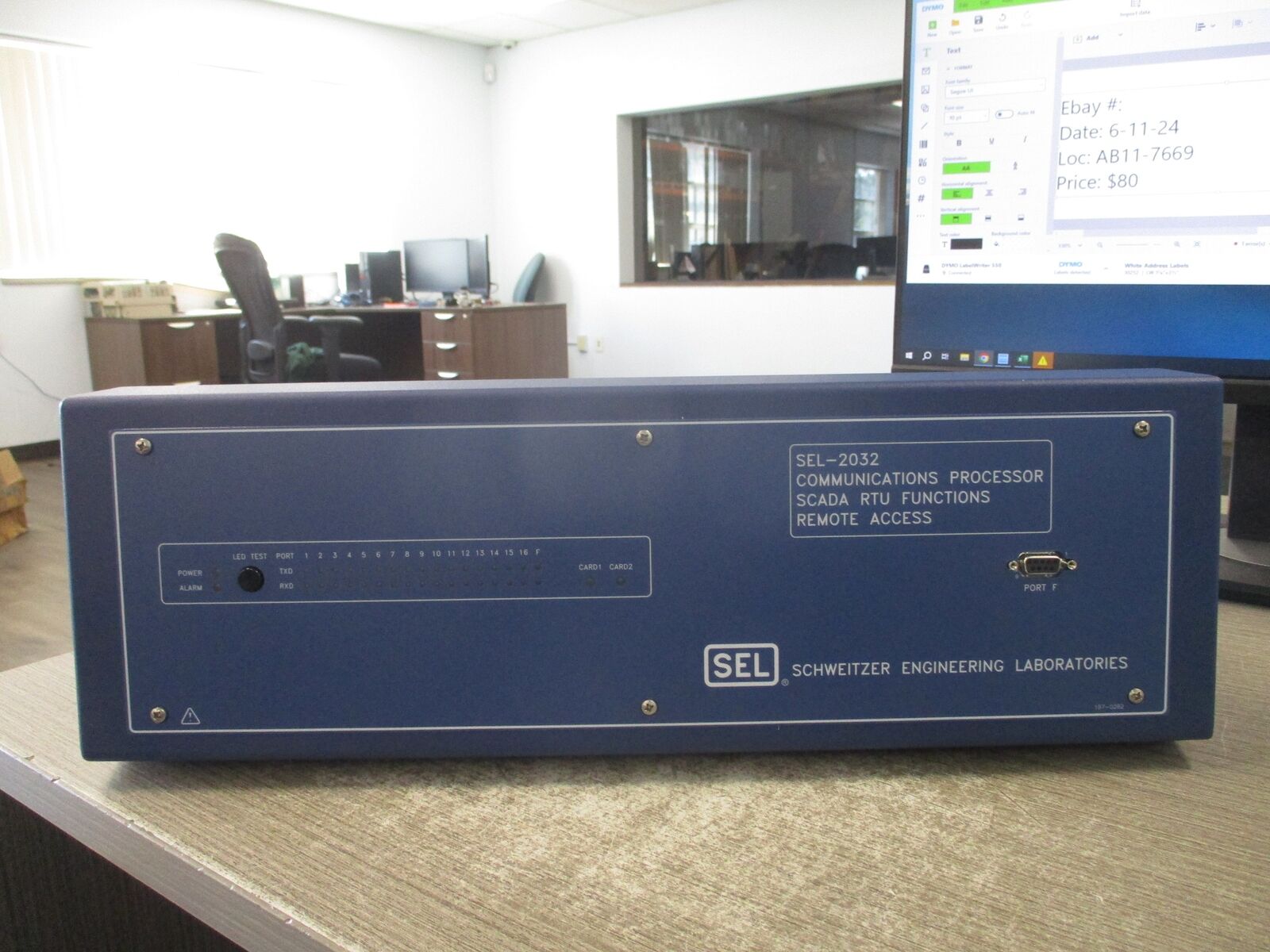 Schweitzer SEL-2032 Processore Comunicazioni + Interfaccia Di Rete SEL-2701 | QTY In Offerta