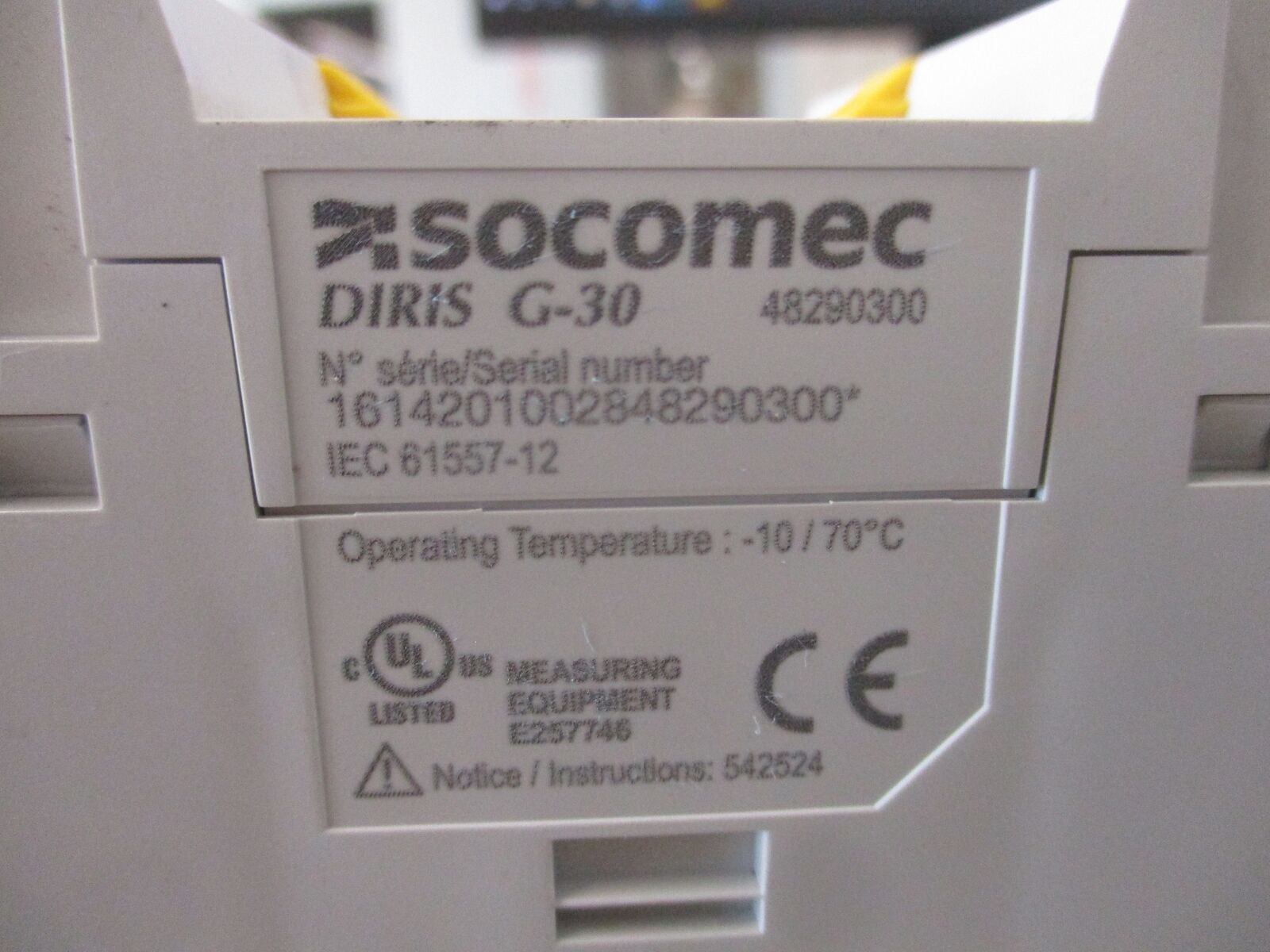 Socomec Communication Gateway DIRIS G-30 RS485 to Ethernet Used