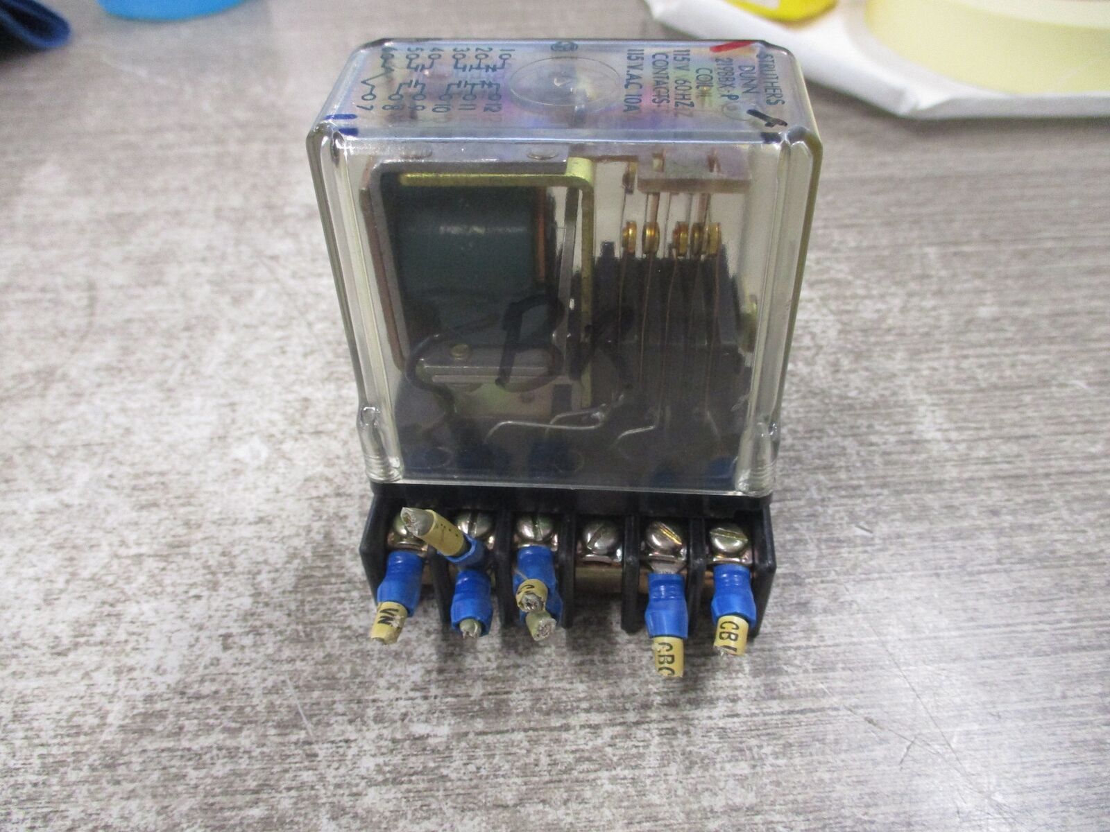 Struthers Dunn Relay 219BBX-P 115V Coil W/Base Used