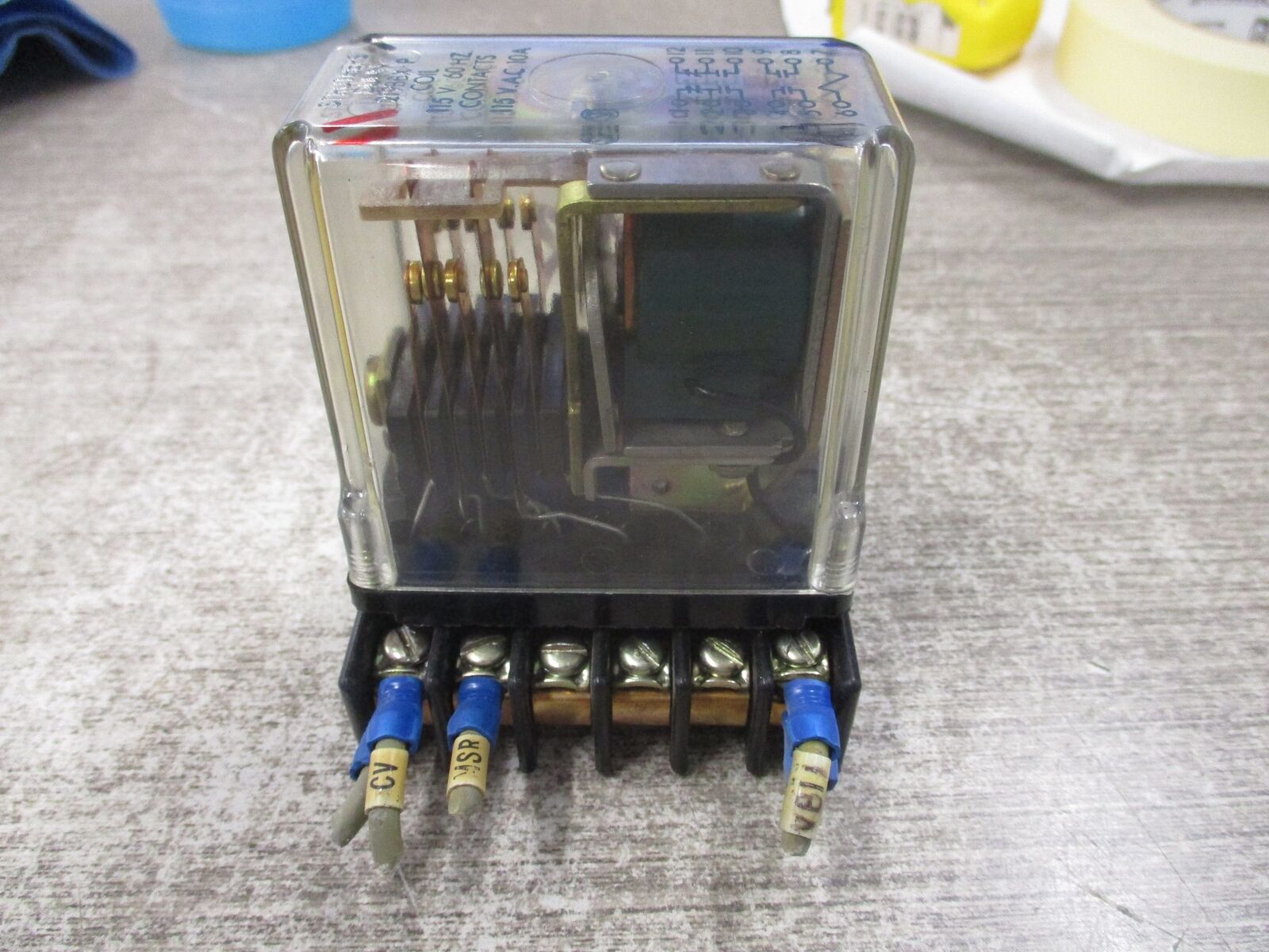Struthers Dunn Relay 219BBX-P 115V Coil W/Base Used